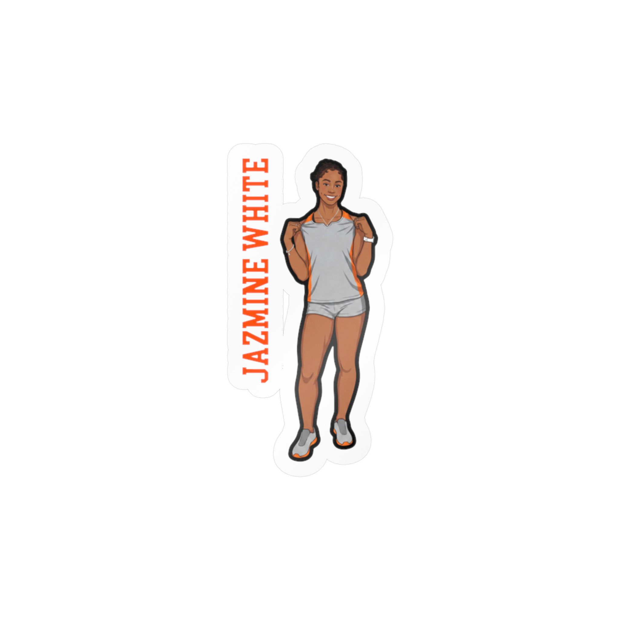 Vinyl Sticker — character_name_vertical in Classic