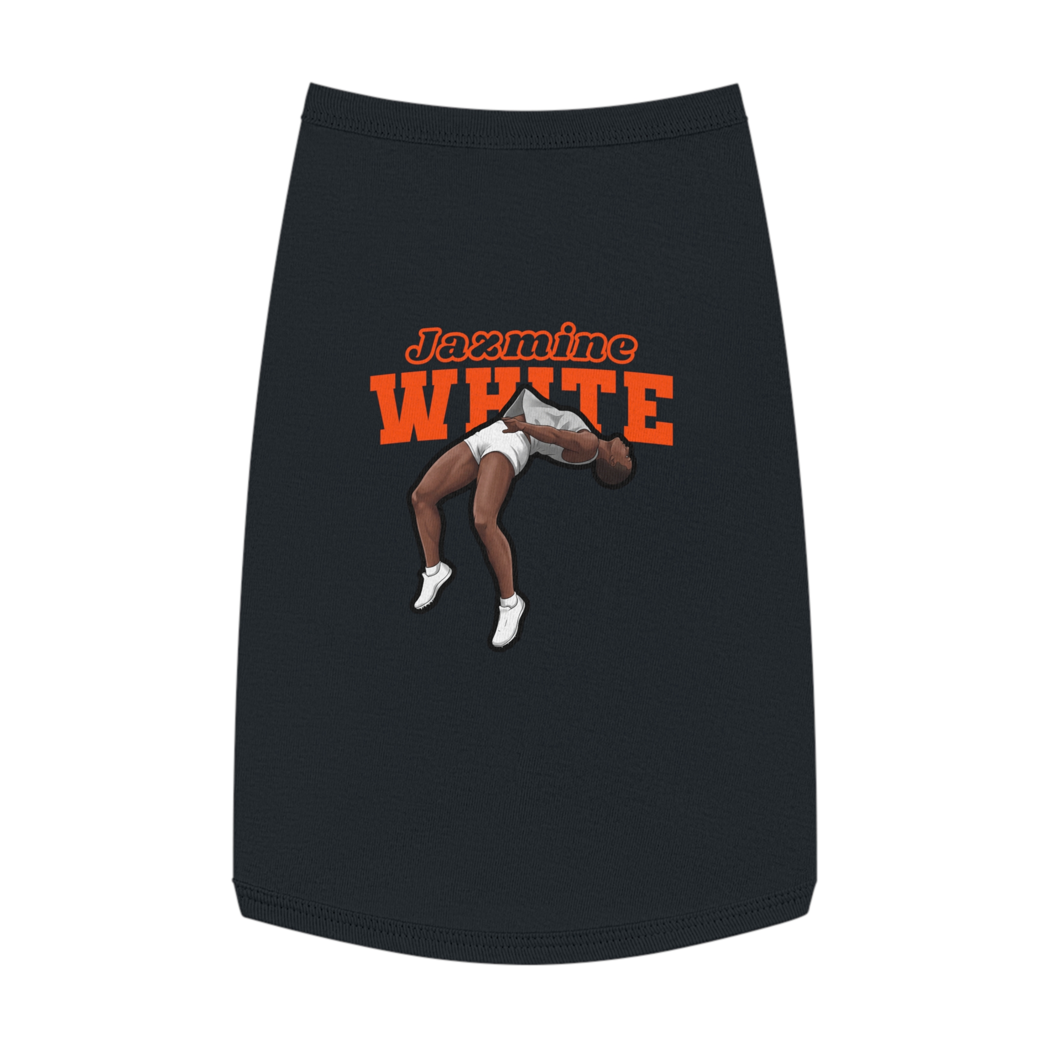 Pet Tank Top — character_name_arch in Black