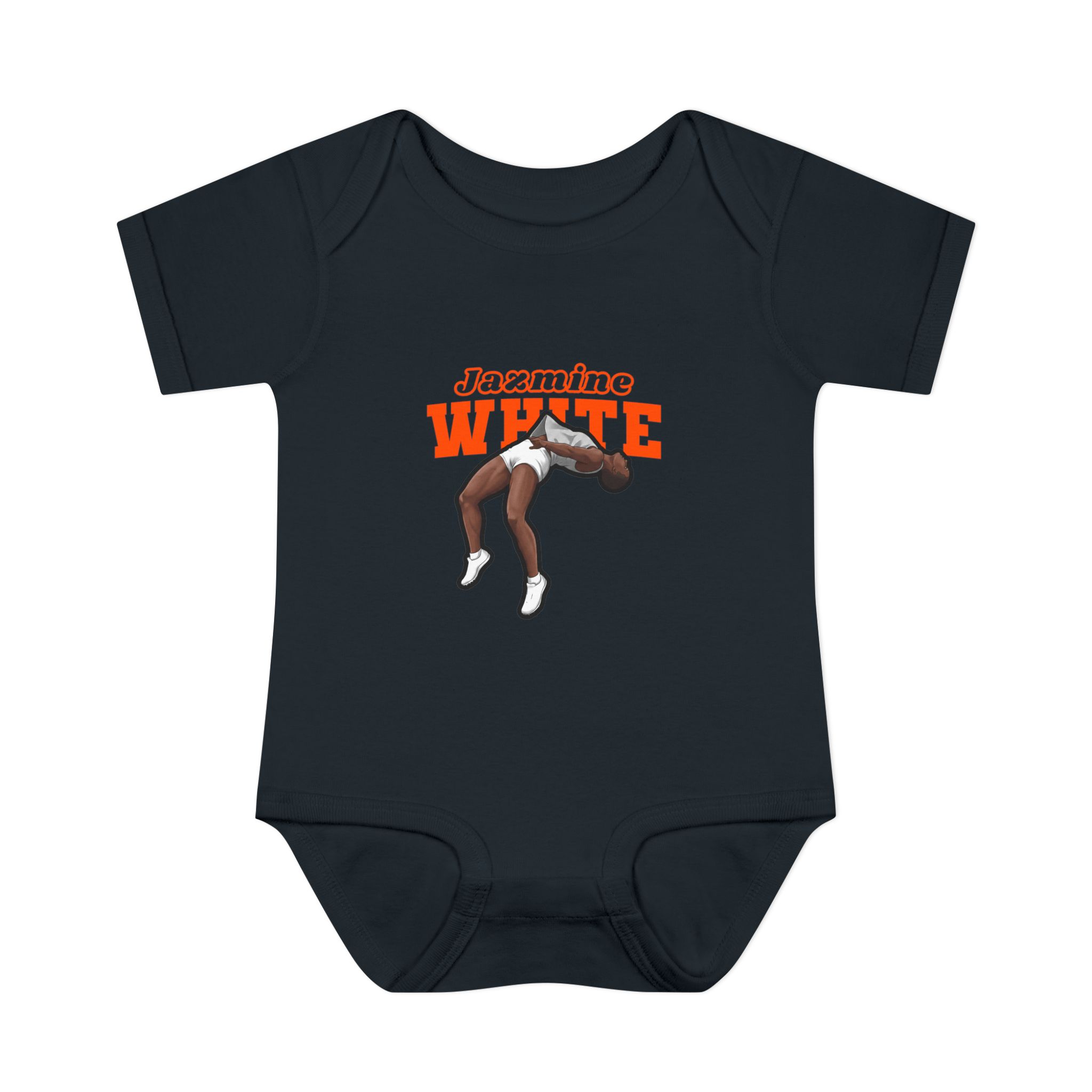 Baby Onesie — character_name_arch in Black