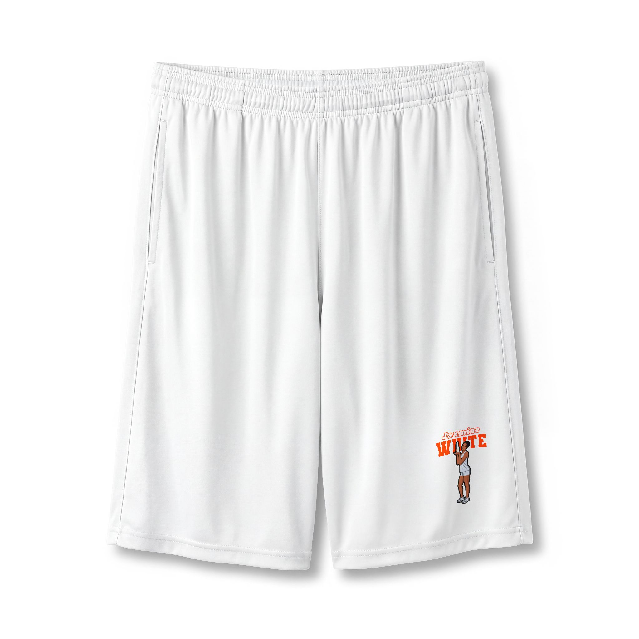 Shorts — character_name_arch in White