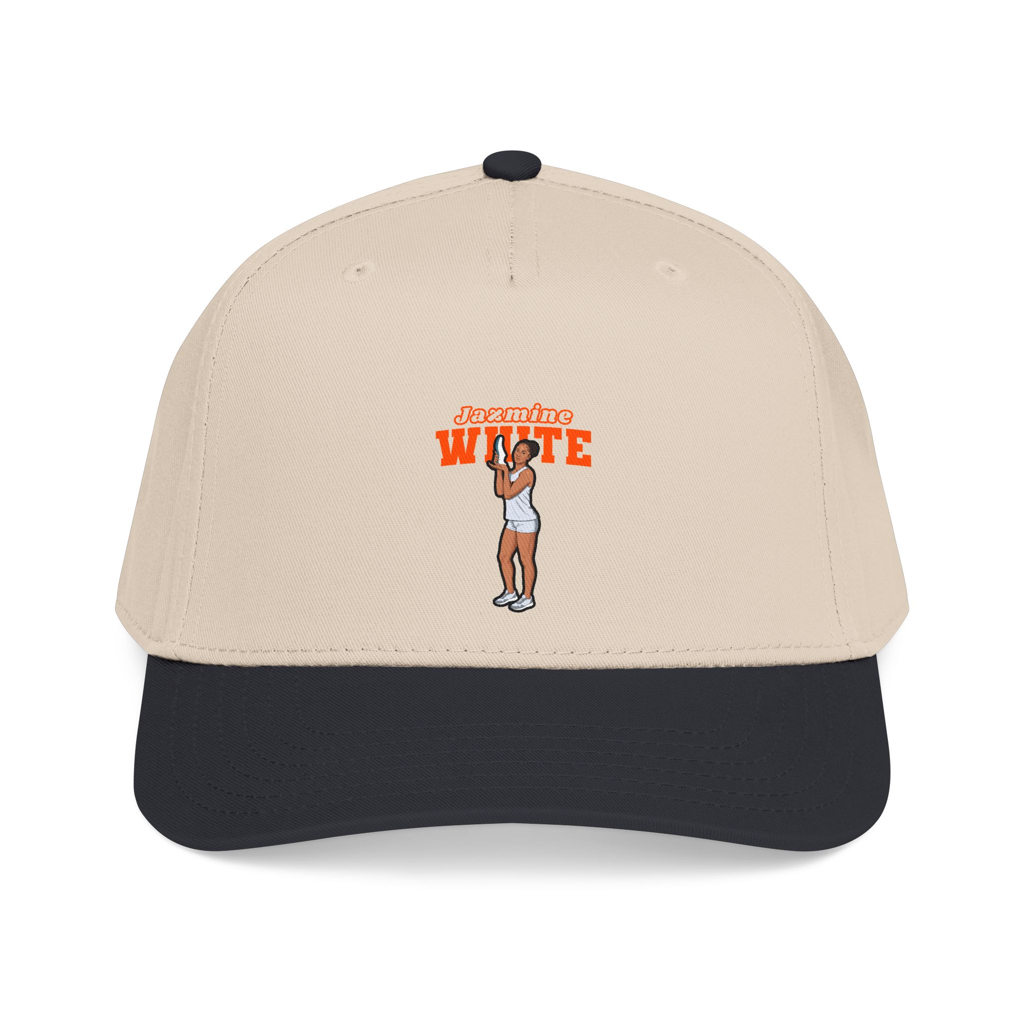 Baseball Cap — character_name_arch in Black / Natural