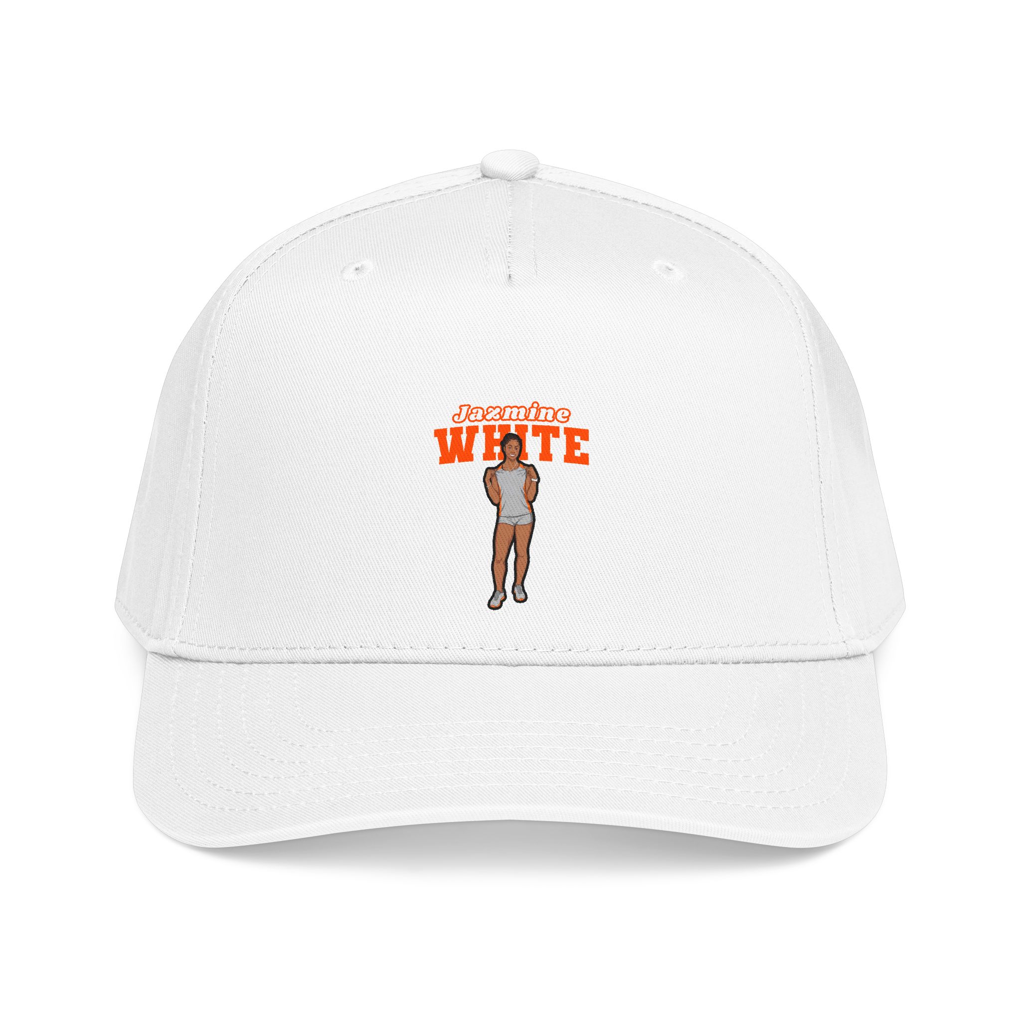 Baseball Cap — character_name_arch in White