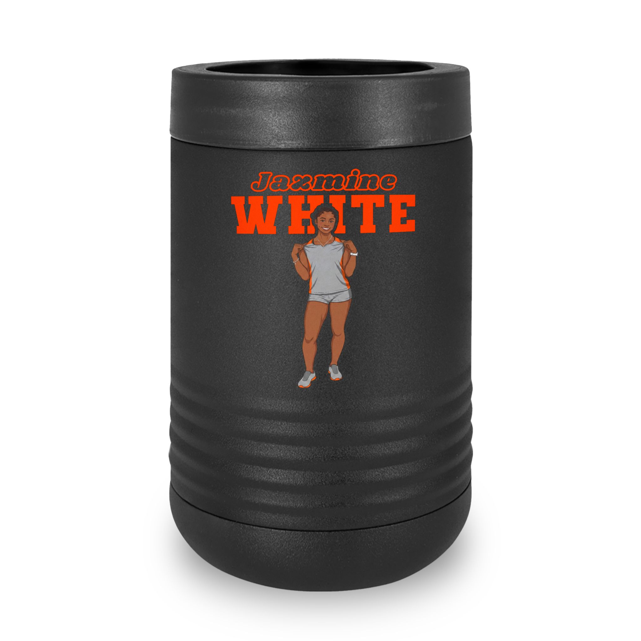 Stainless Can Cooler — character_name_arch in Black
