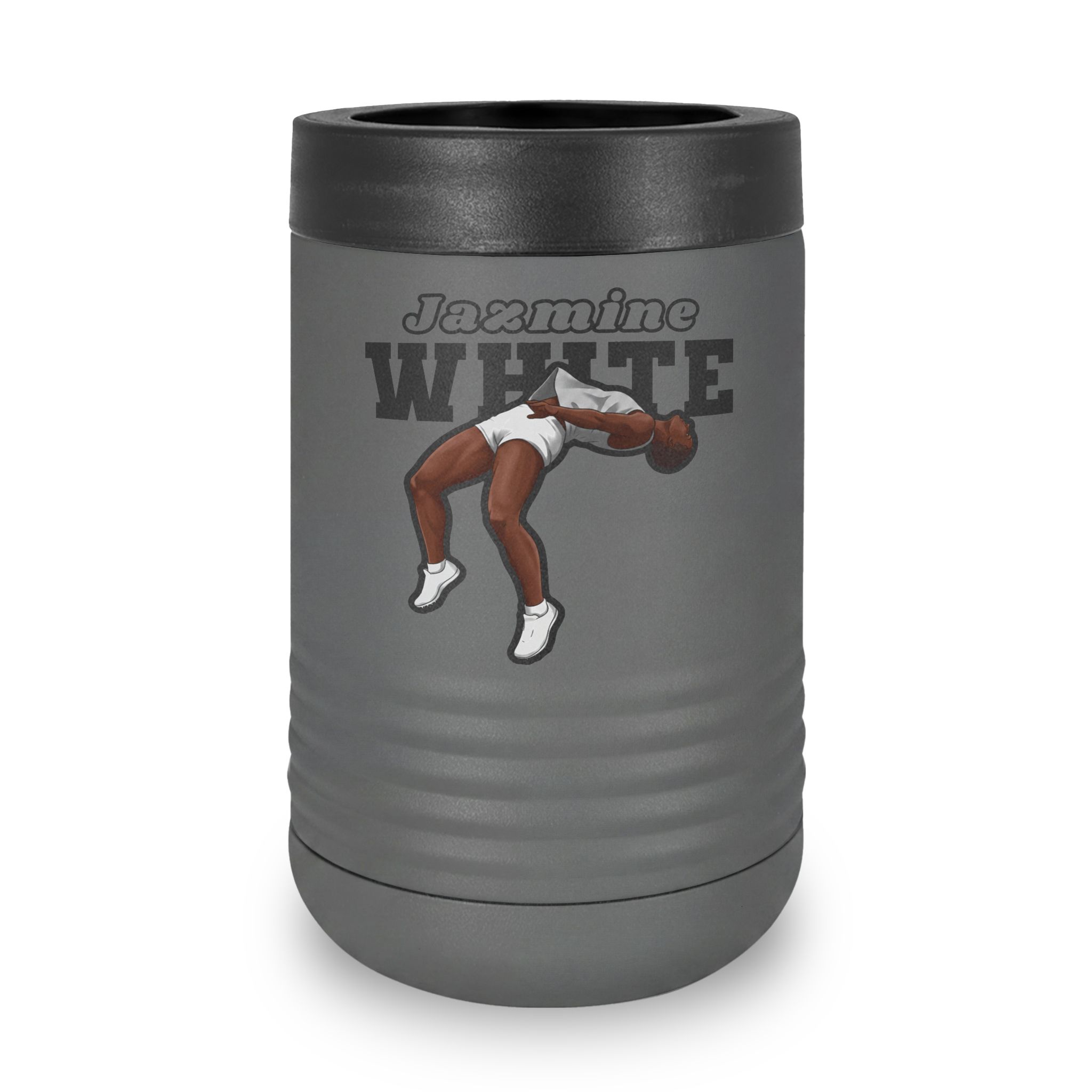 Stainless Can Cooler — character_name_arch in Grey