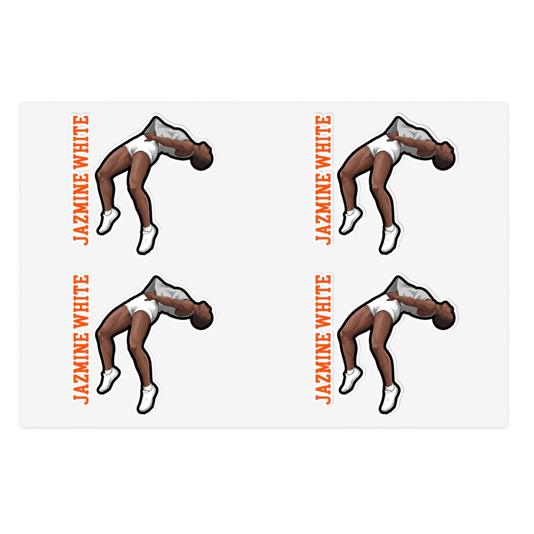 Sticker Sheet — character_name_vertical in Classic