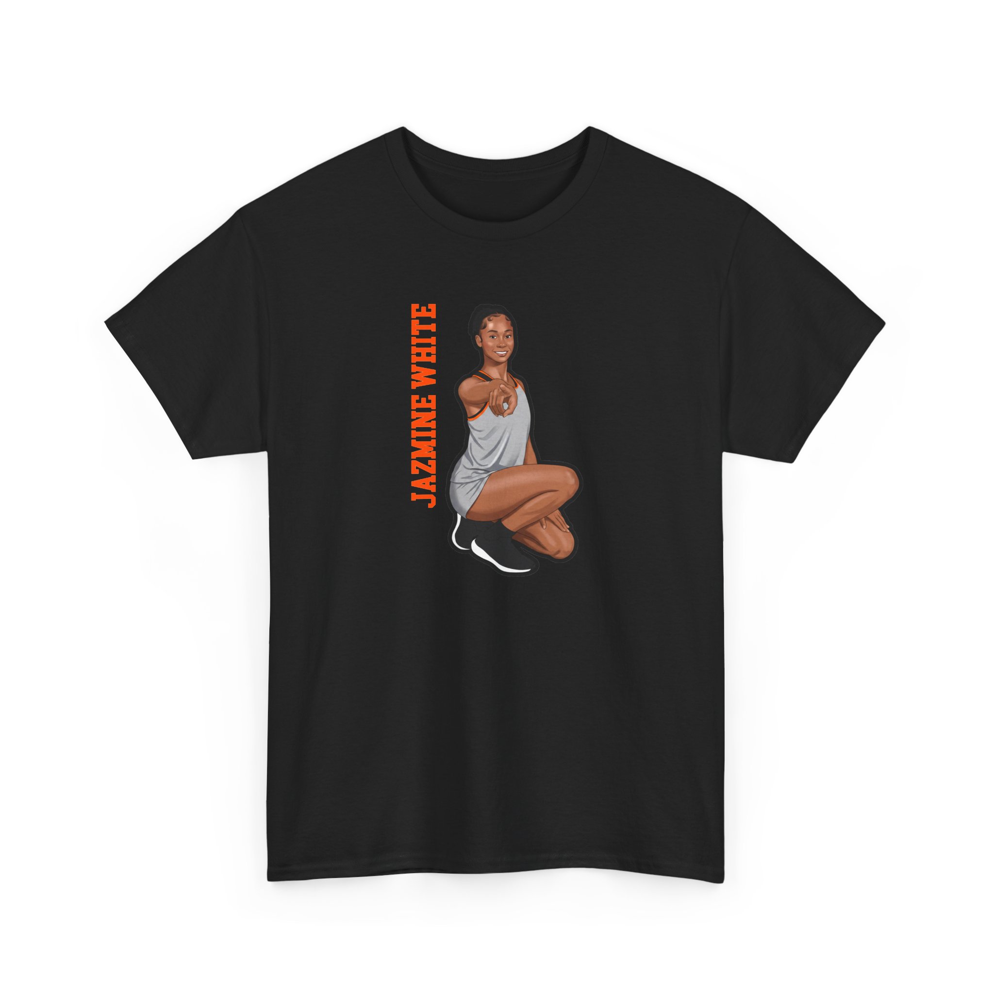 Tee — character_name_vertical in Black