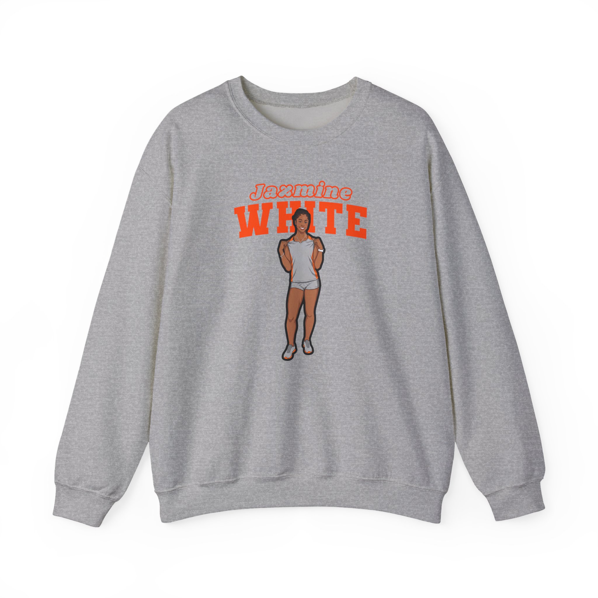 Crewneck Sweatshirt — character_name_arch in Grey