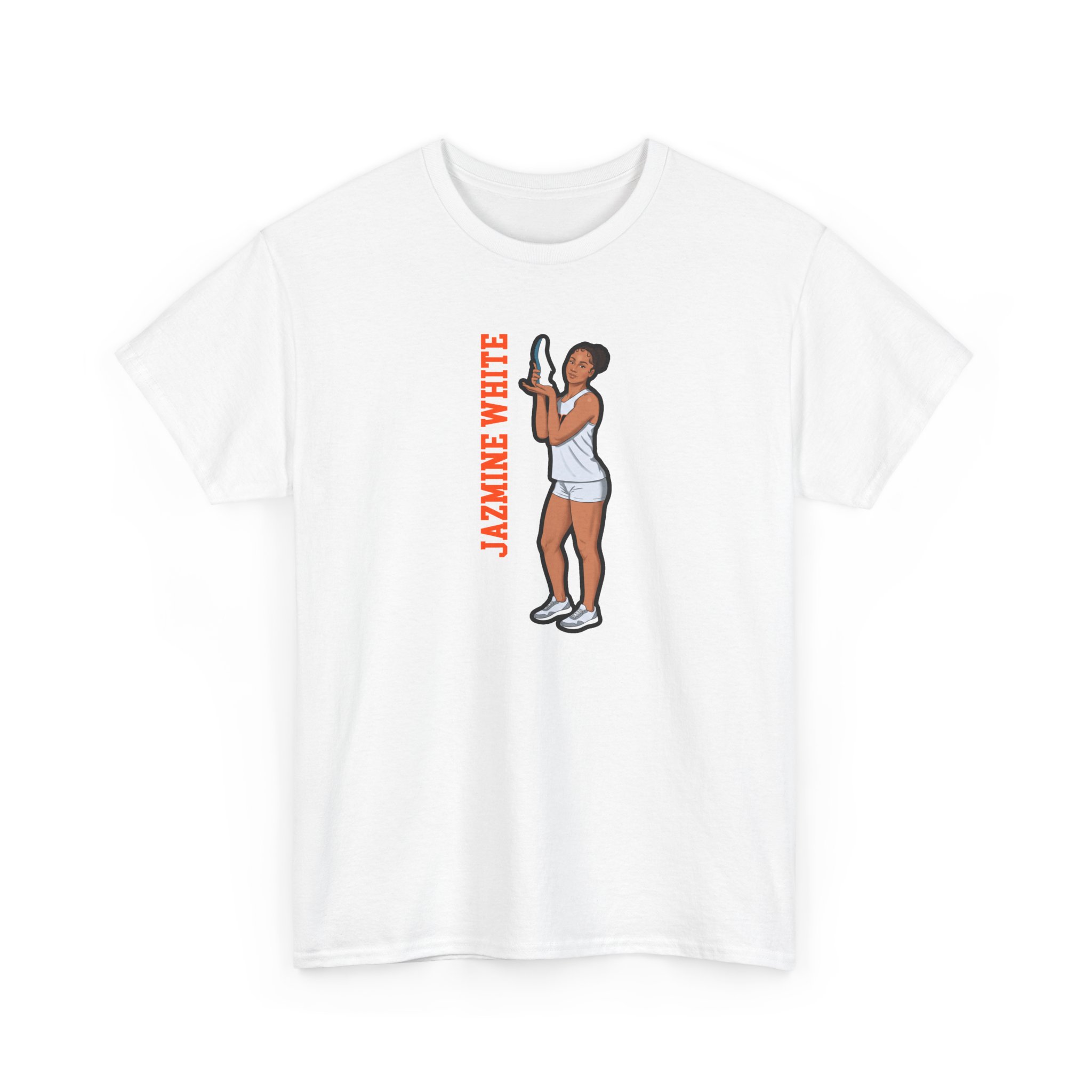 Tee — character_name_vertical in White