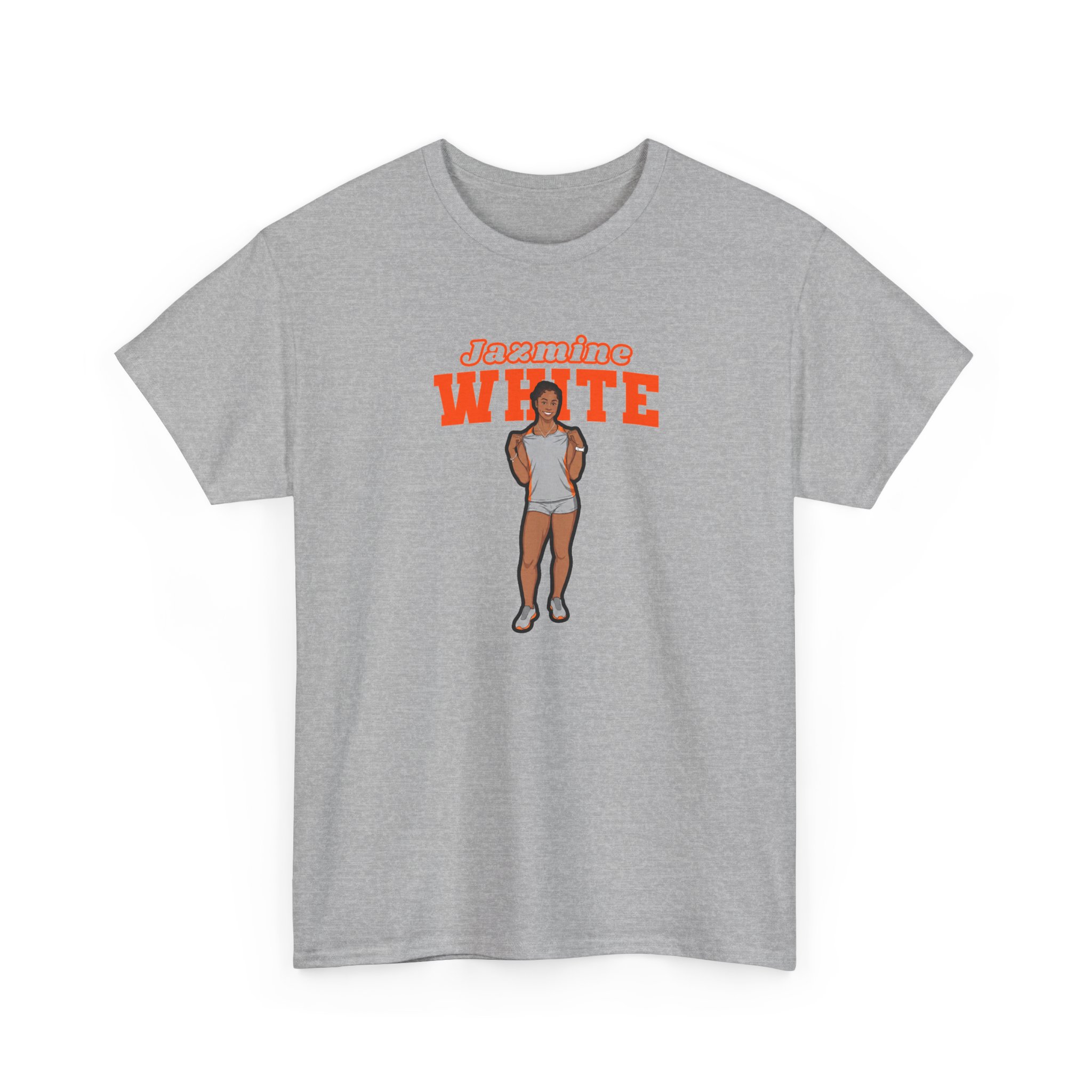 Tee — character_name_arch in Grey