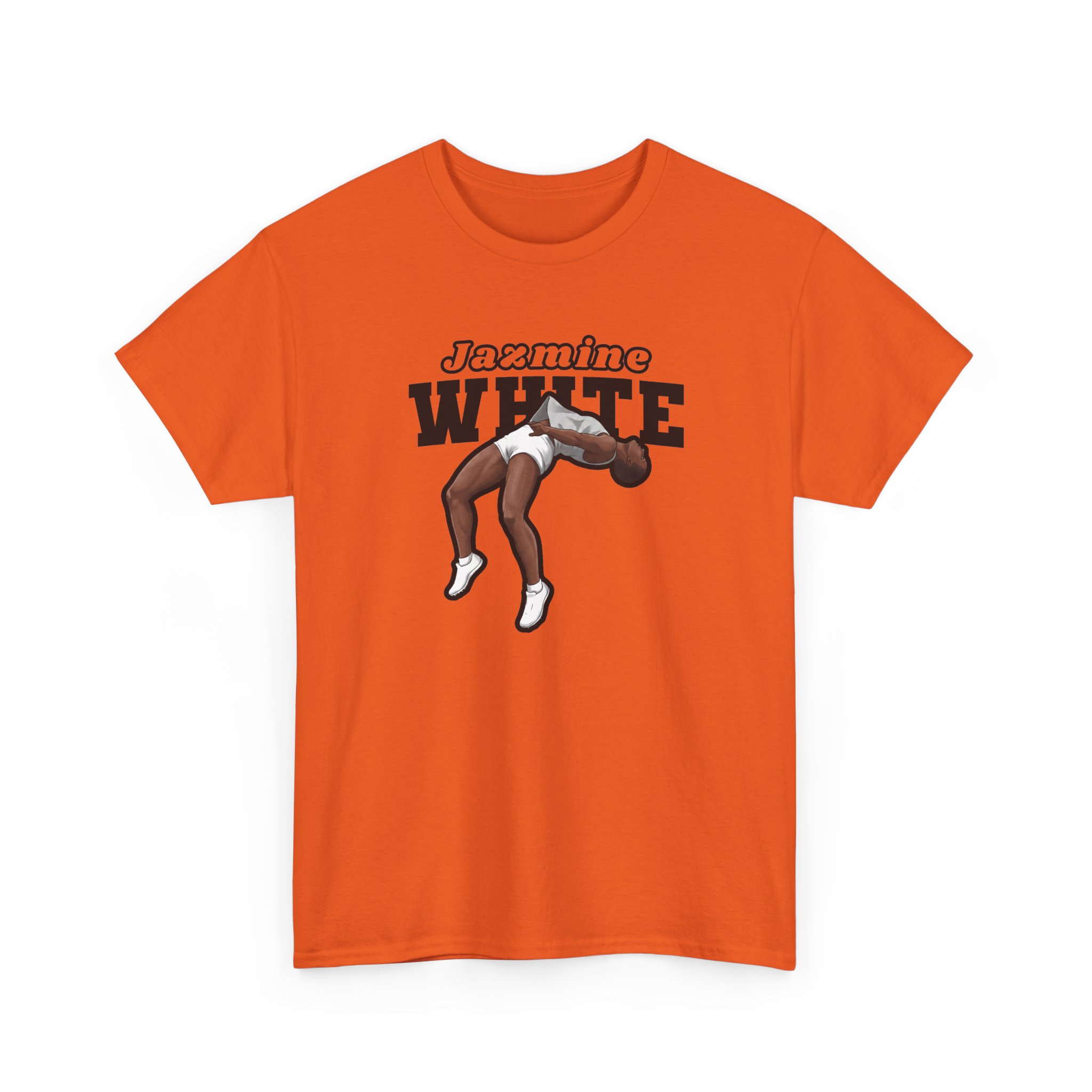 Tee — character_name_arch in Orange