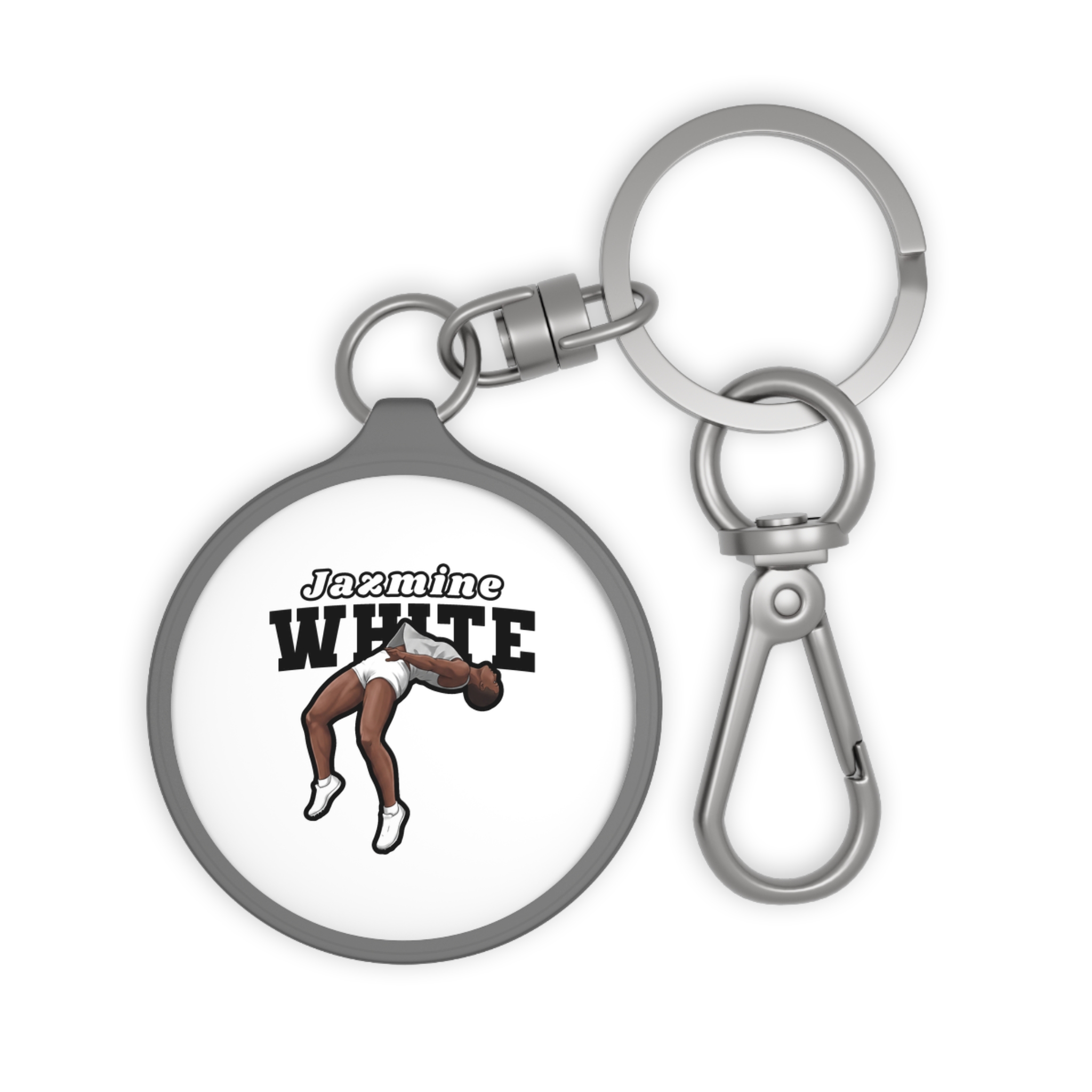 Keychain — character_name_arch in Grey