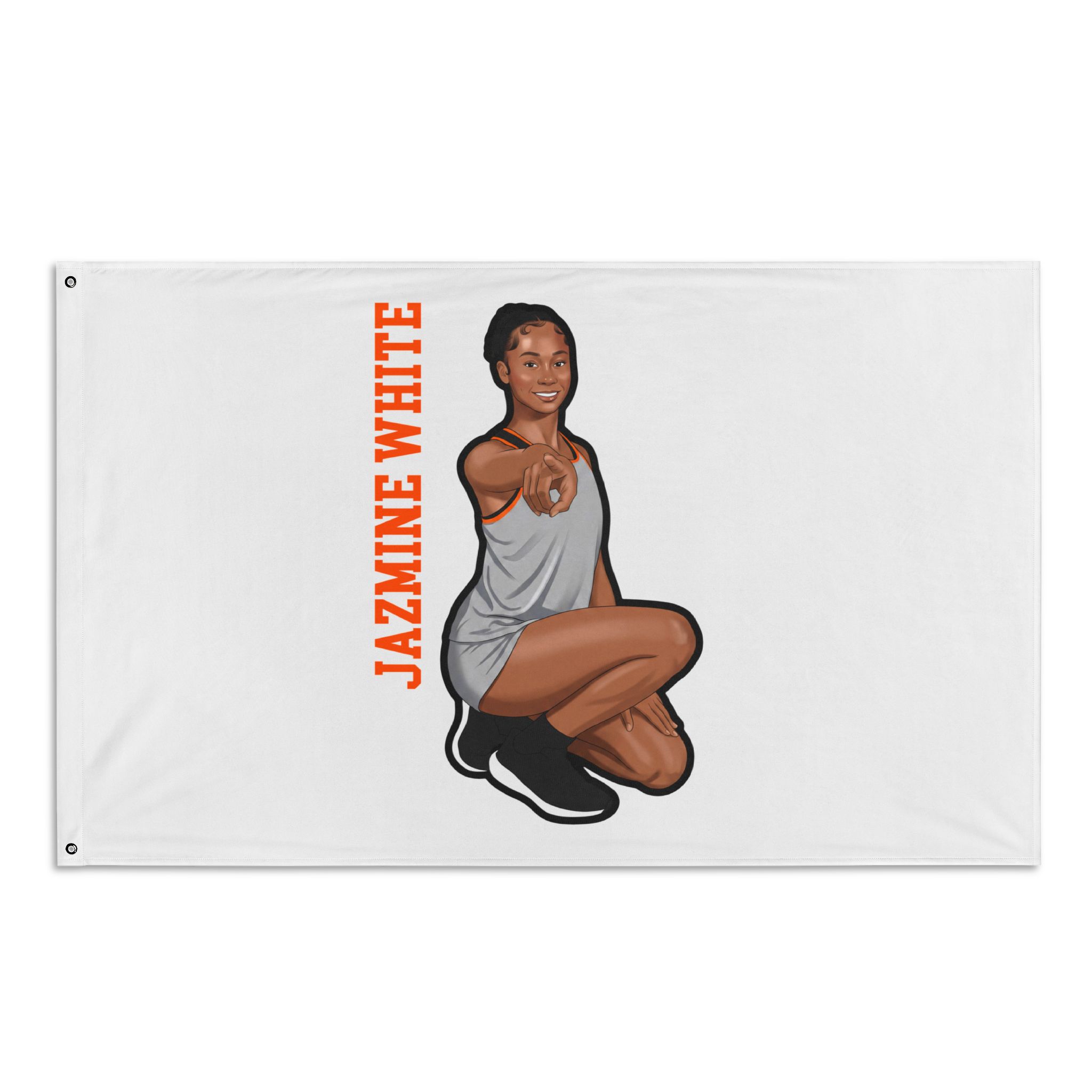Flag (35 × 56 in) — character_name_vertical in Classic