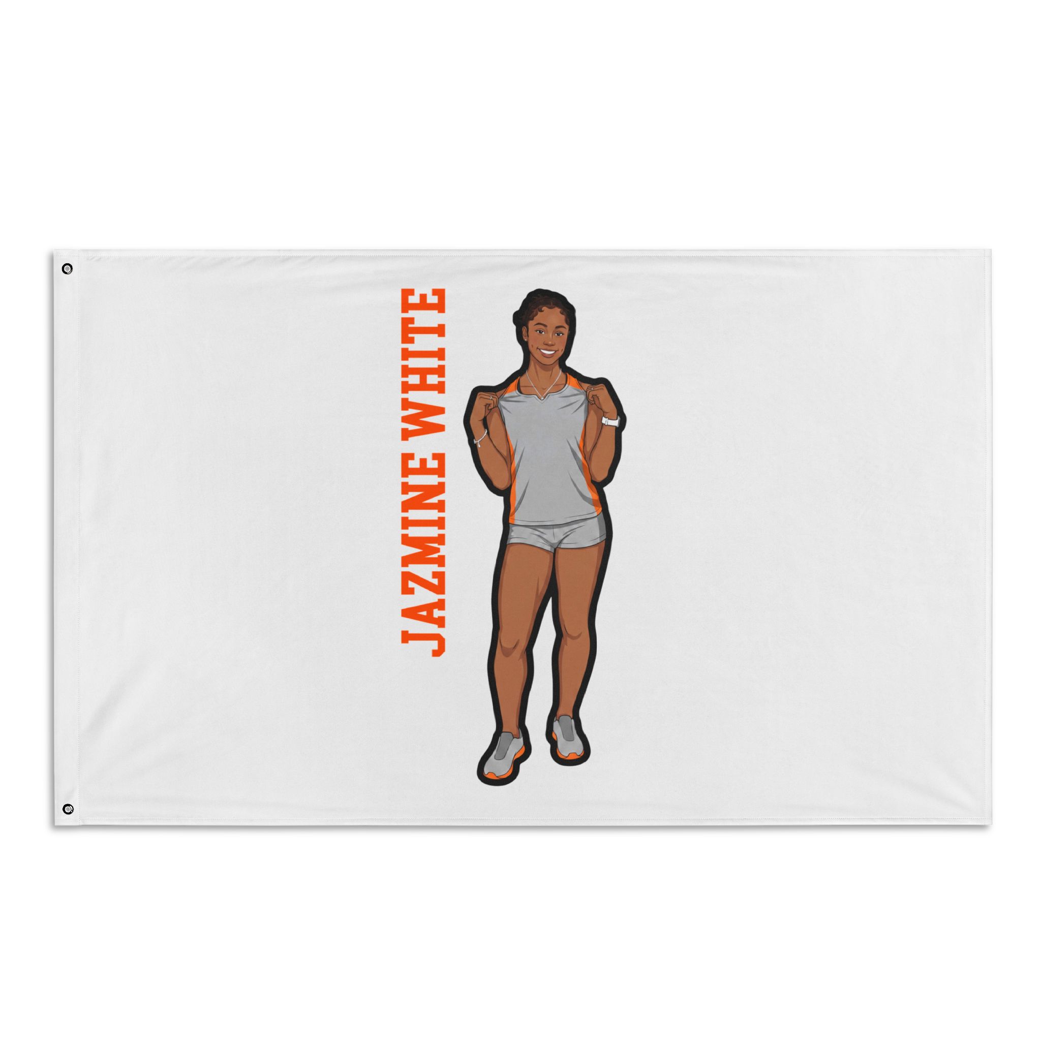 Flag (35 × 56 in) — character_name_vertical in Classic