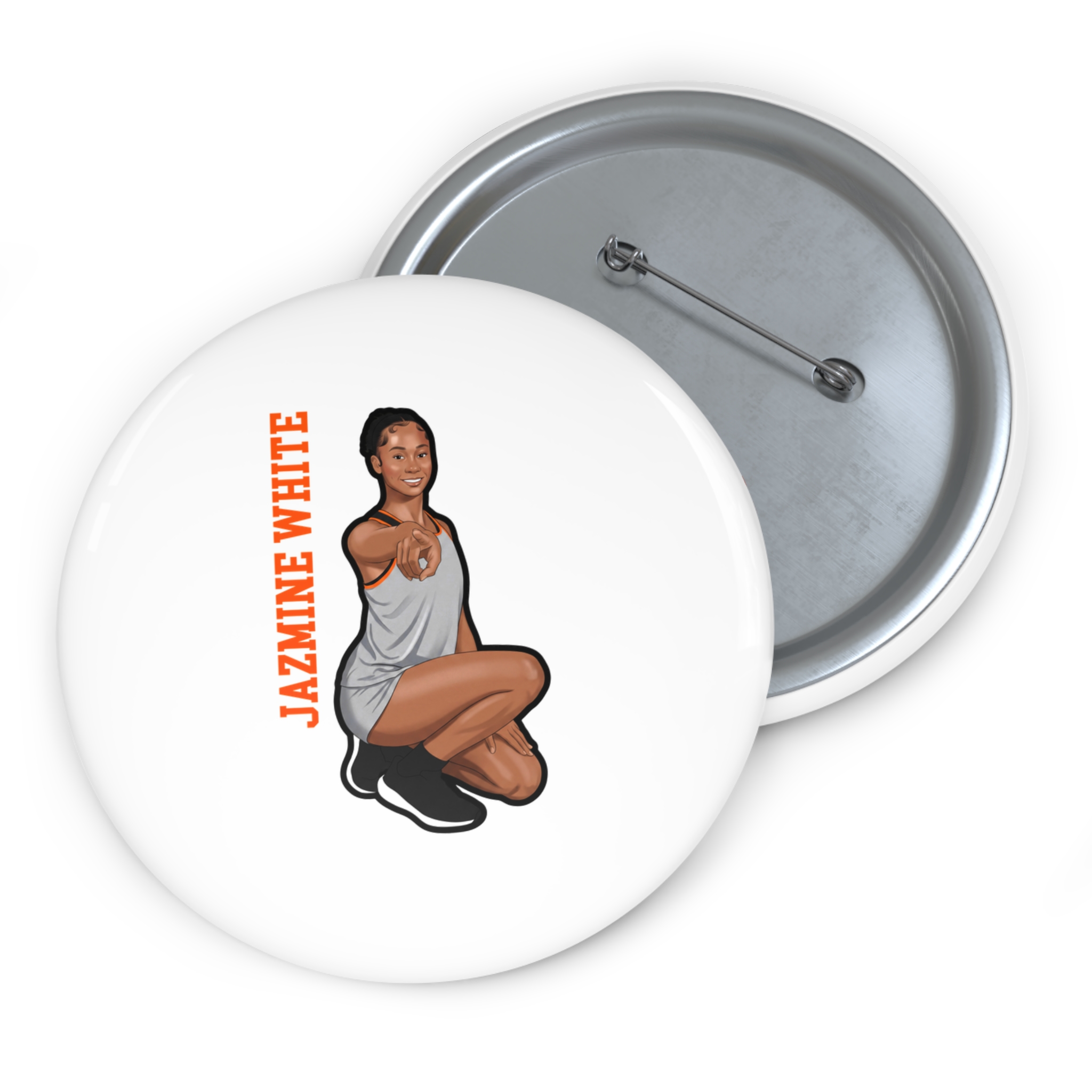 Game Day Pin — character_name_vertical in Classic