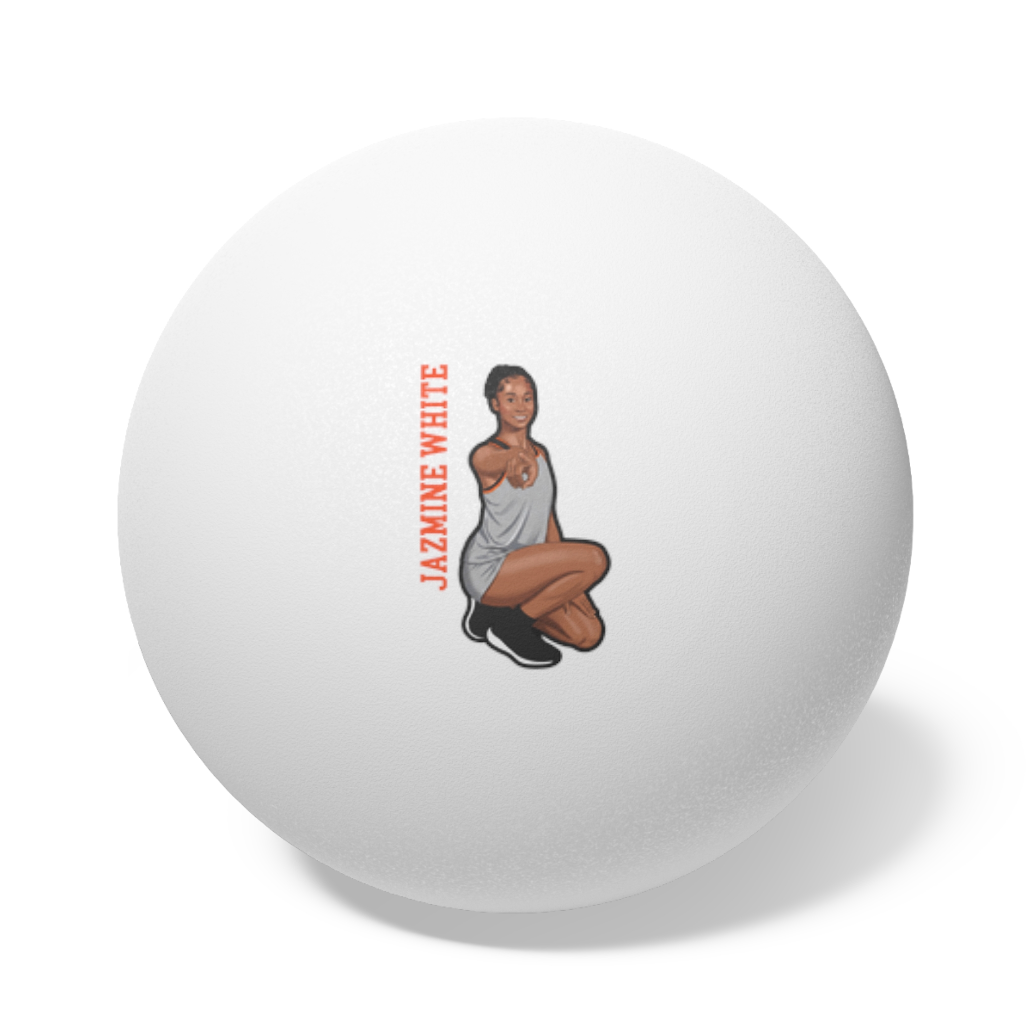 Ping Pong Balls, 6 pcs — character_name_vertical in White