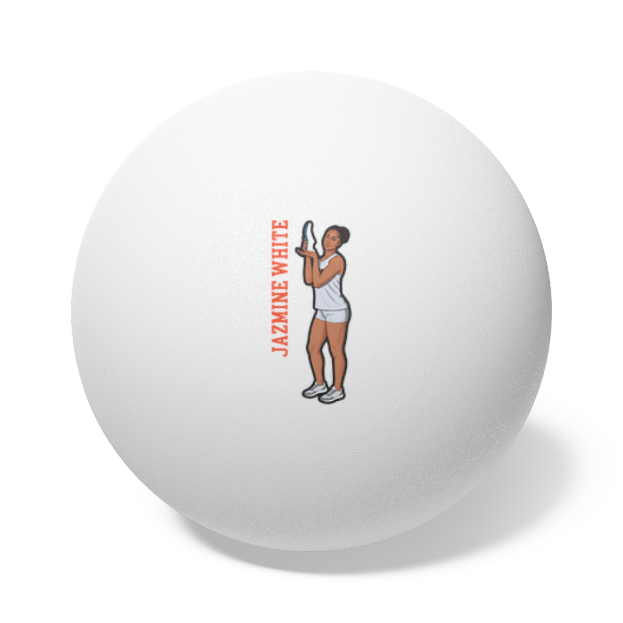Ping Pong Balls, 6 pcs — character_name_vertical in White