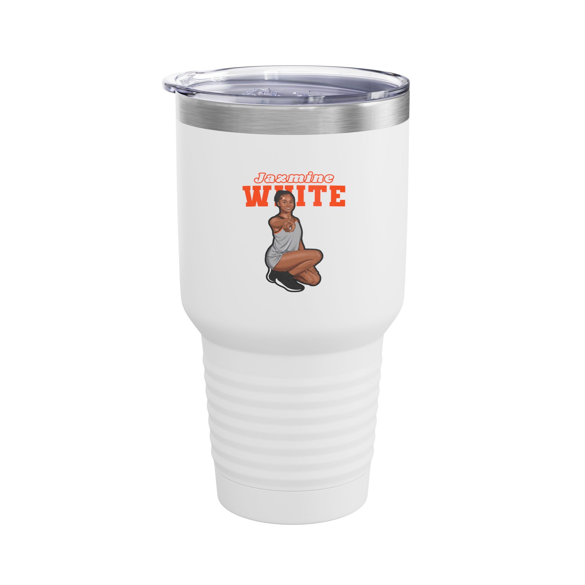 30oz Tumbler — character_name_arch in White