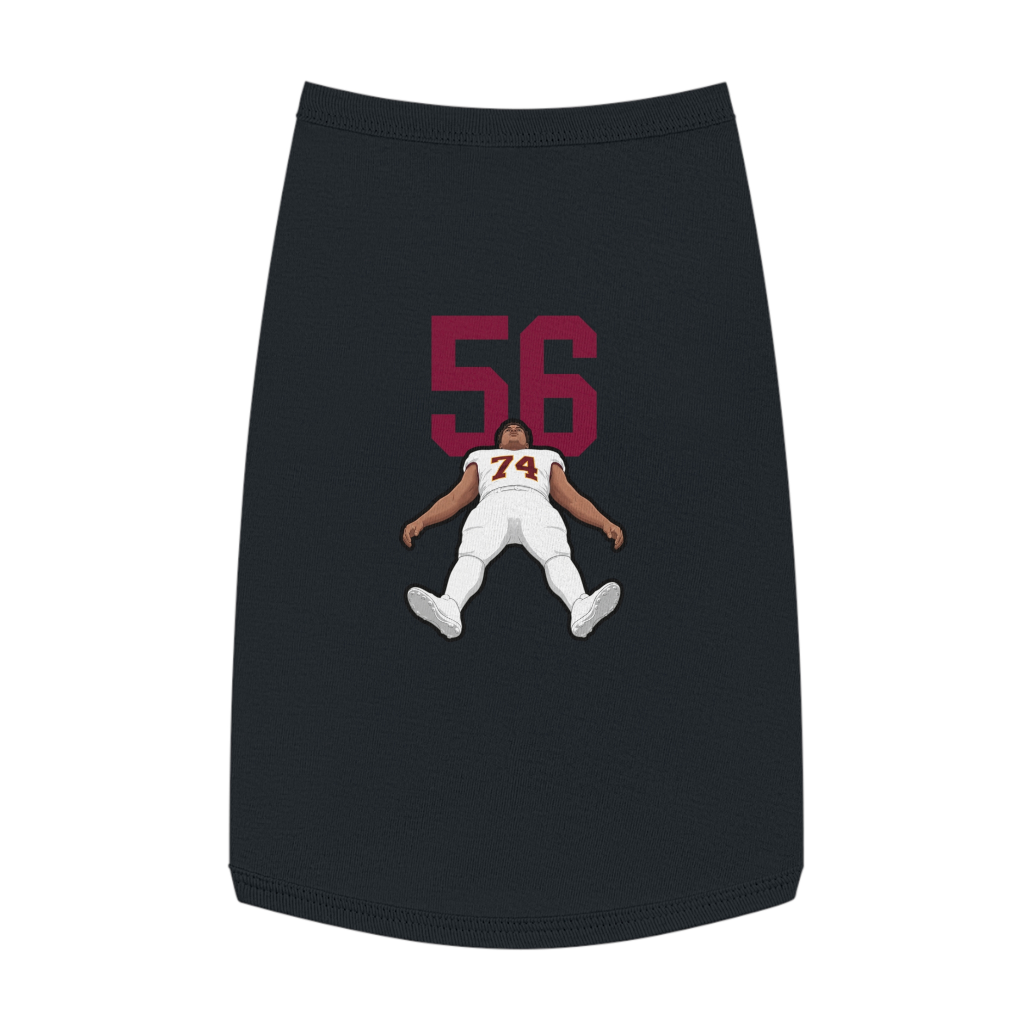 Pet Tank Top — character_number_top in Black