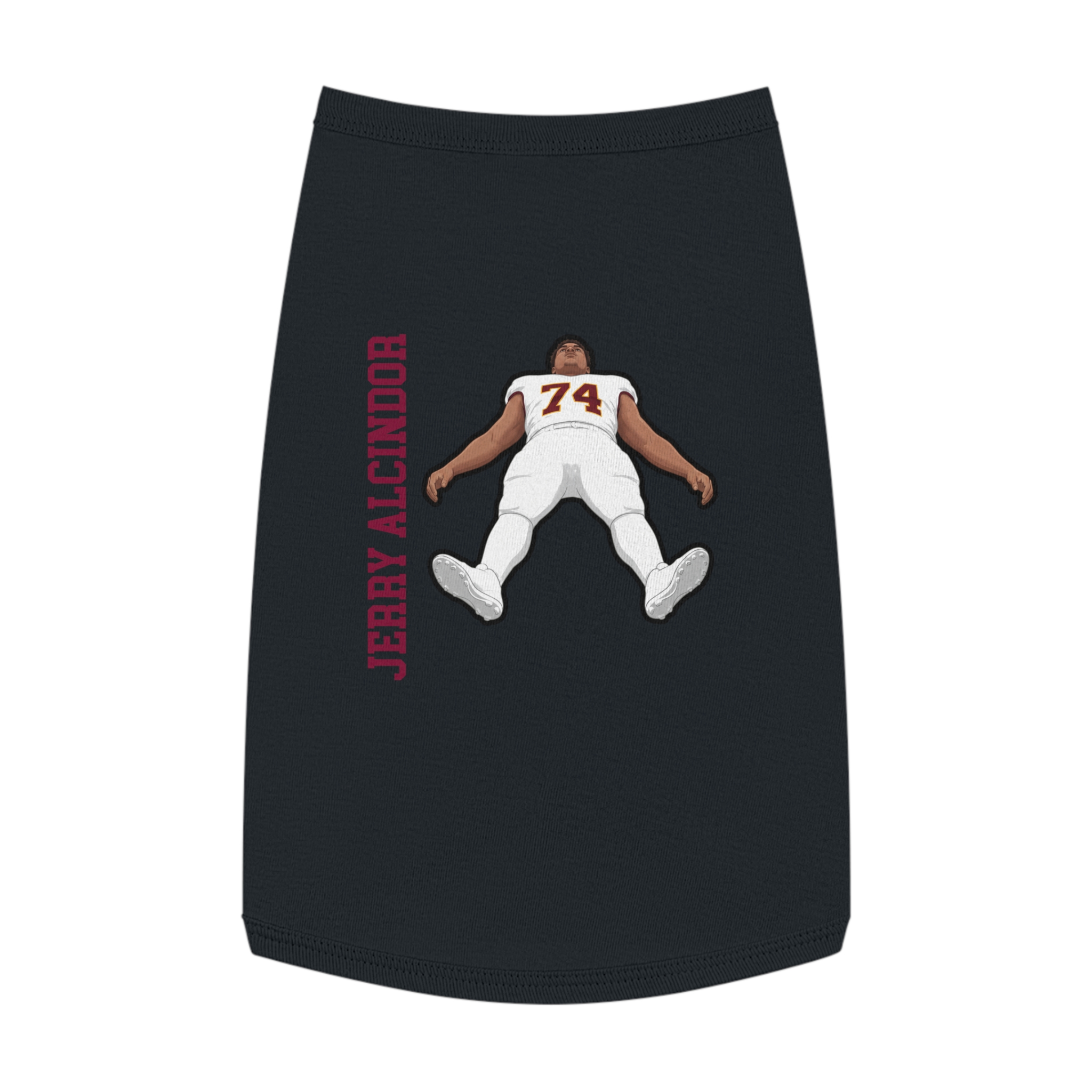 Pet Tank Top — character_name_vertical in White
