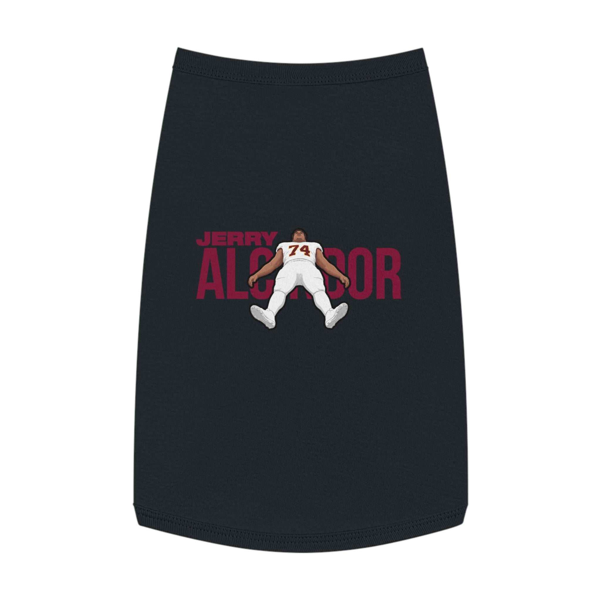 Pet Tank Top — character_player_name in Black