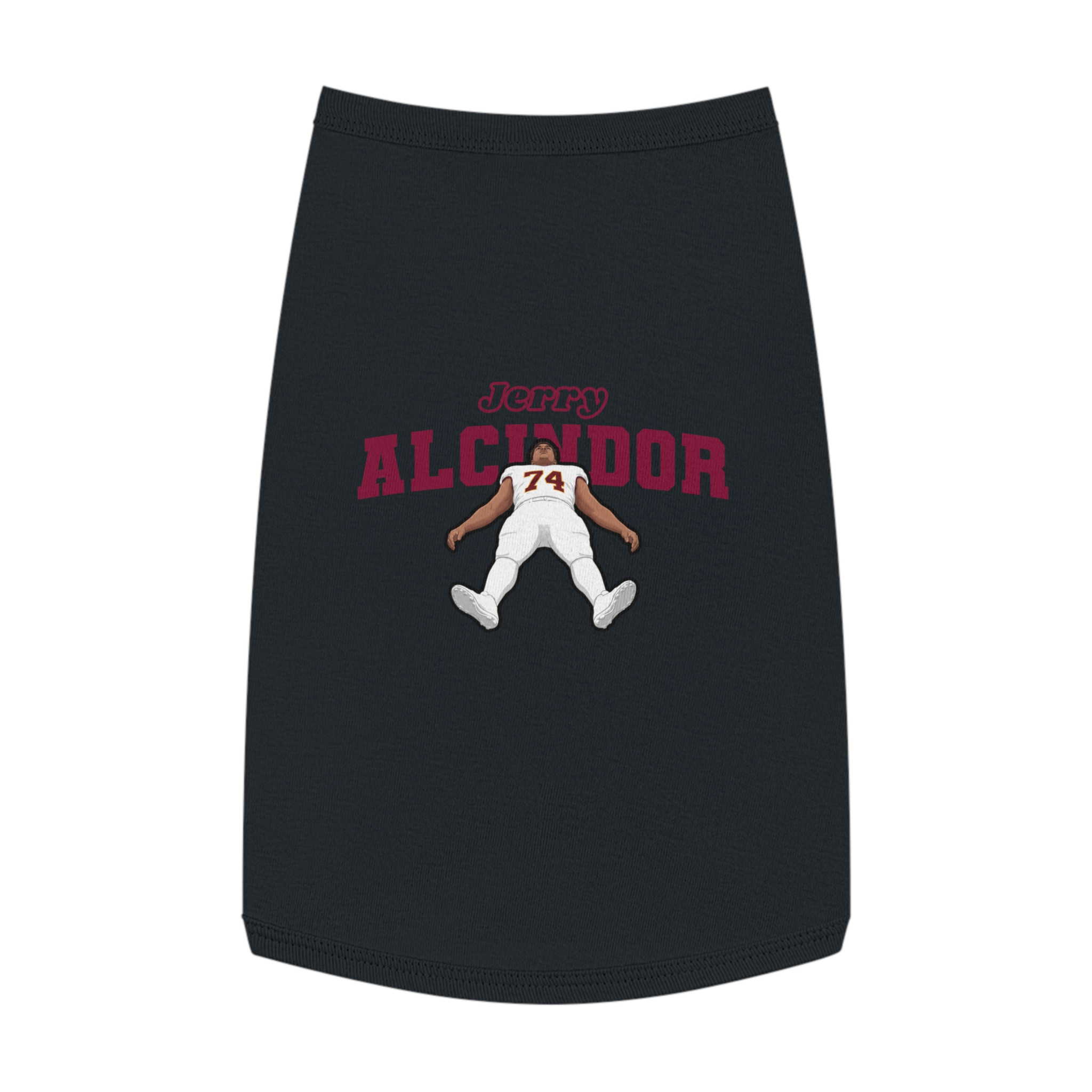 Pet Tank Top — character_name_arch in White