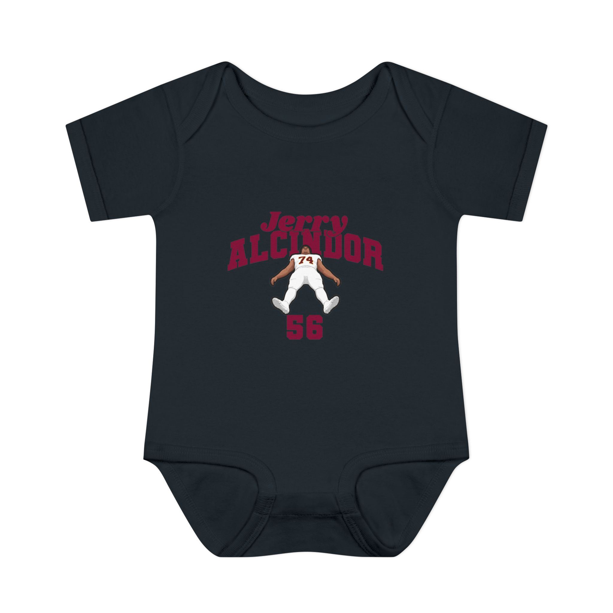 Baby Onesie — character_signature_arch in Black