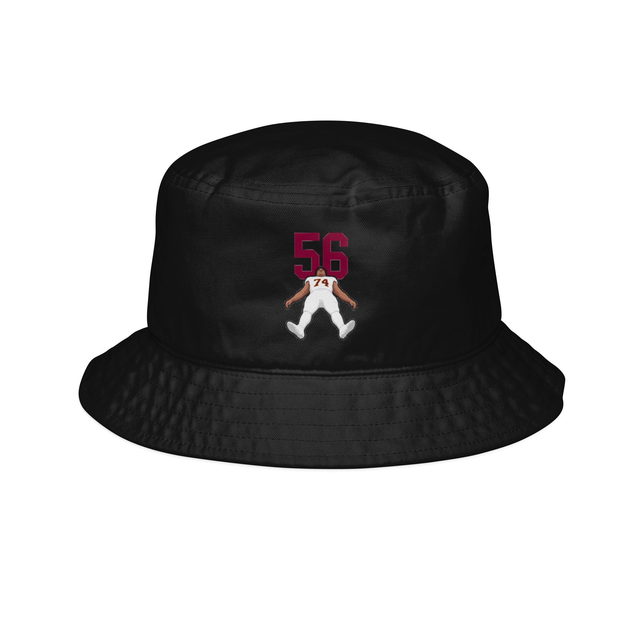 Bucket Hat — character_number_top in Black