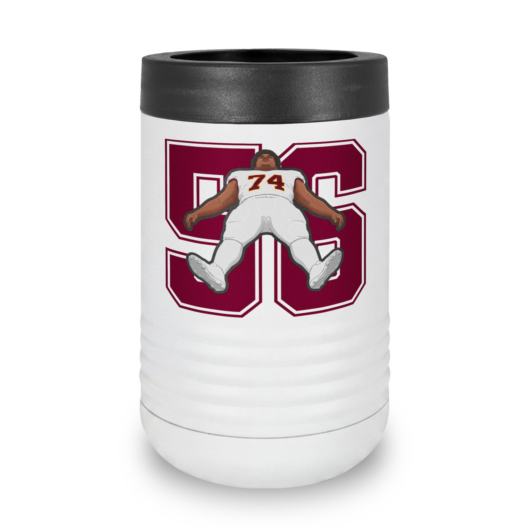Stainless Can Cooler — character_number in White