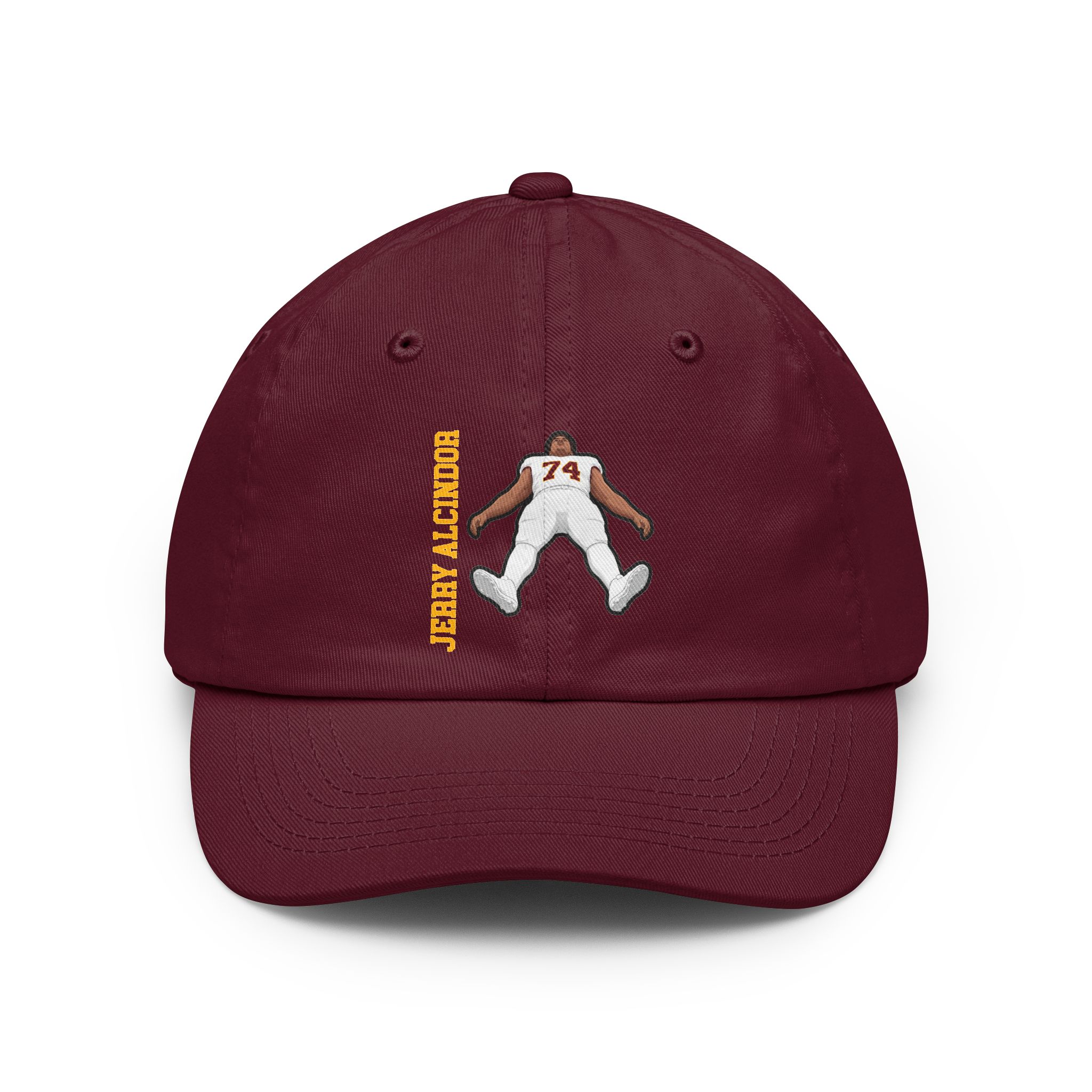 Classic Cap — character_name_vertical in Maroon