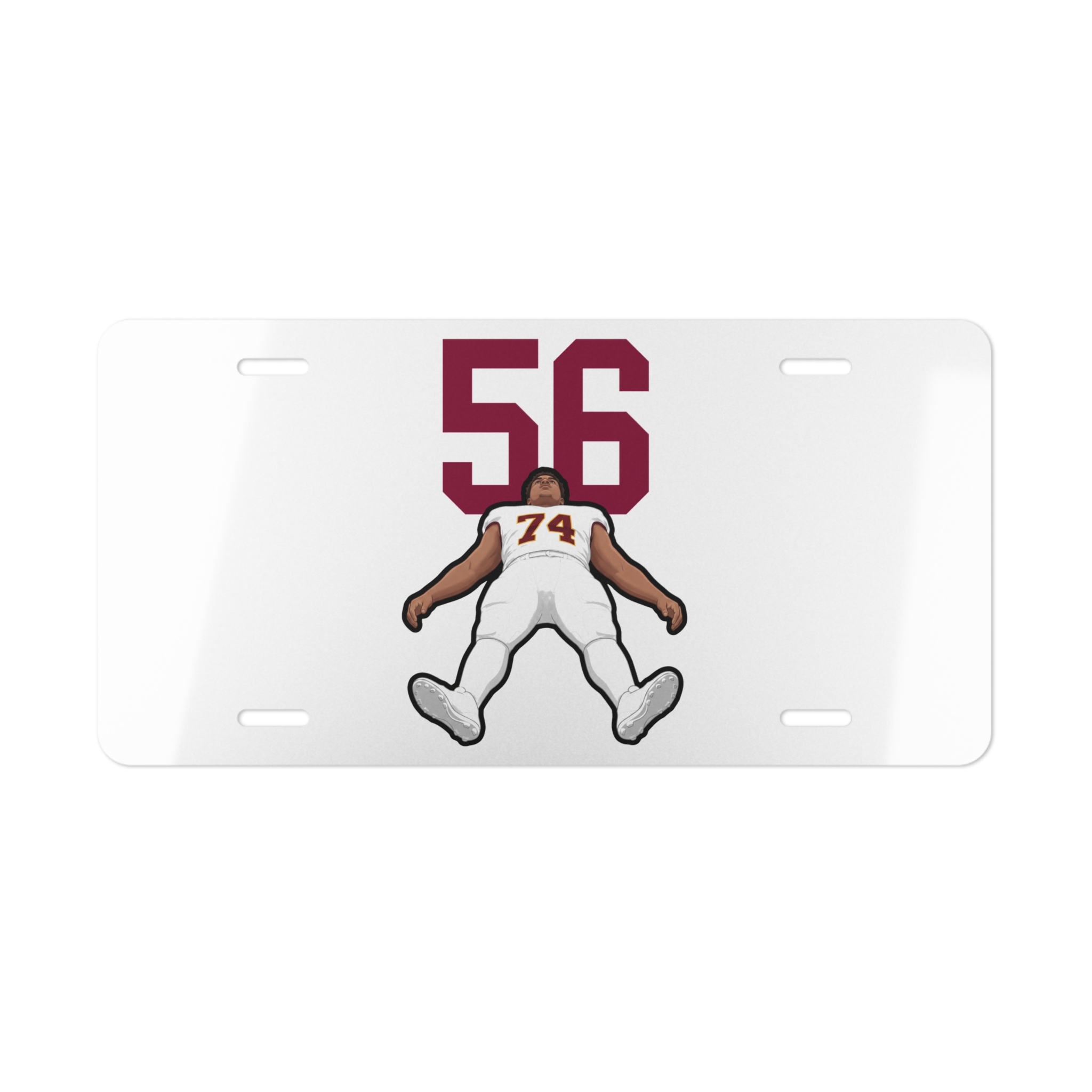 License Plate — character_number_top in Classic