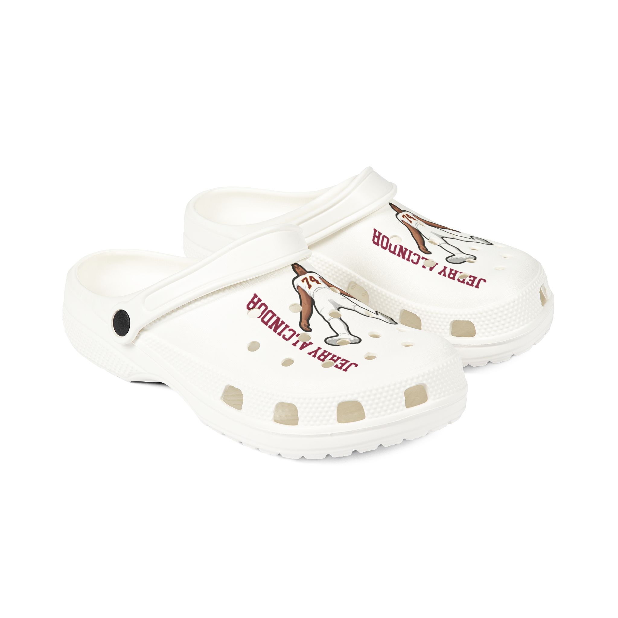 Rubber Clogs — character_name_vertical in White