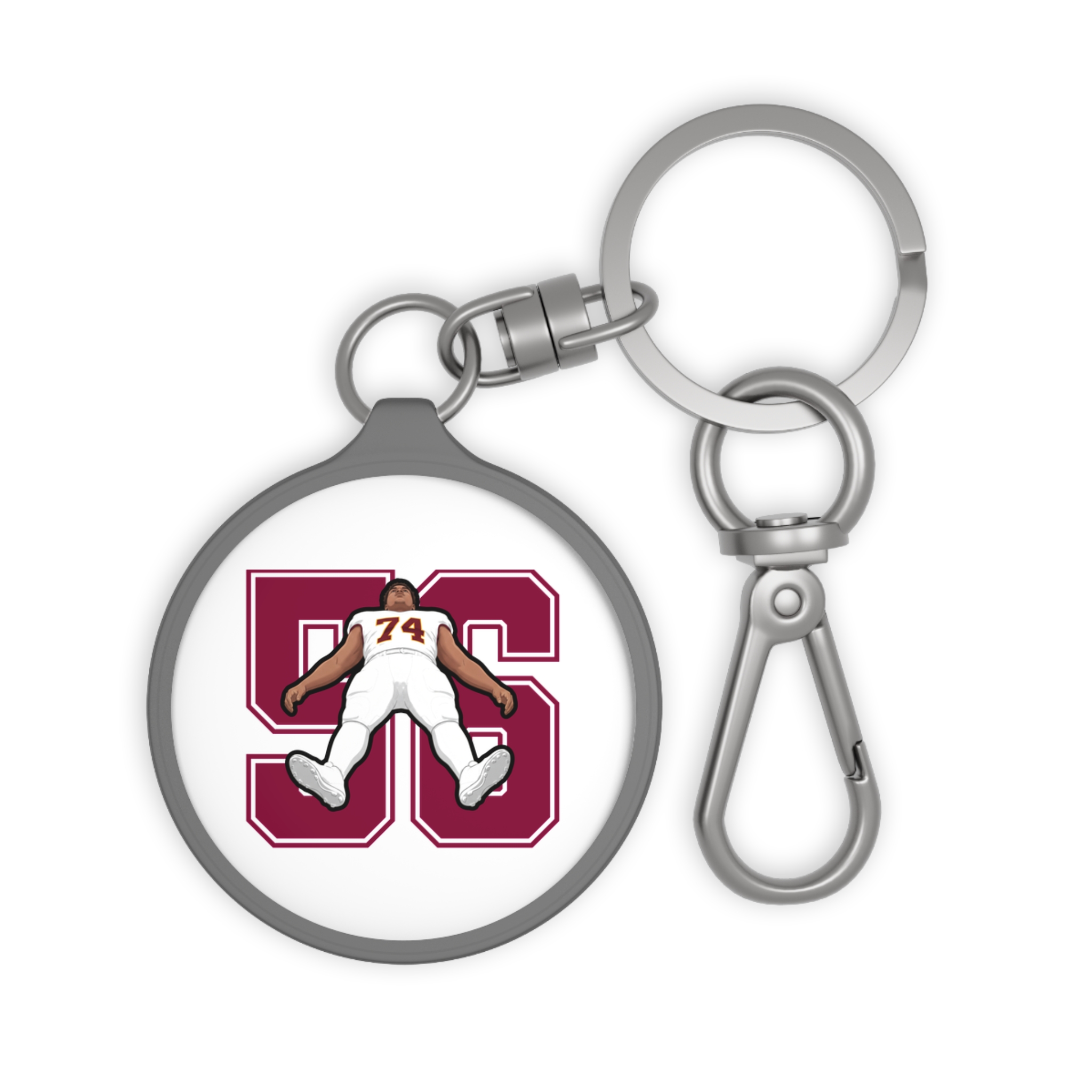 Keychain — character_number in Grey