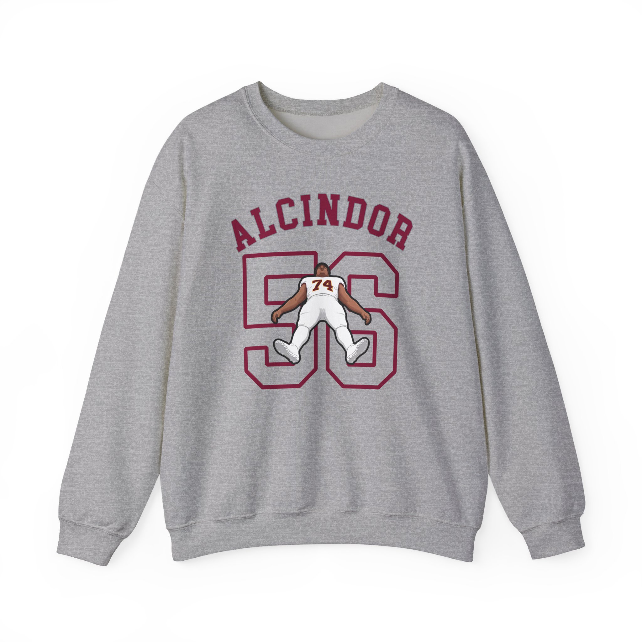 Crewneck Sweatshirt — character_shirsey_arch in Grey