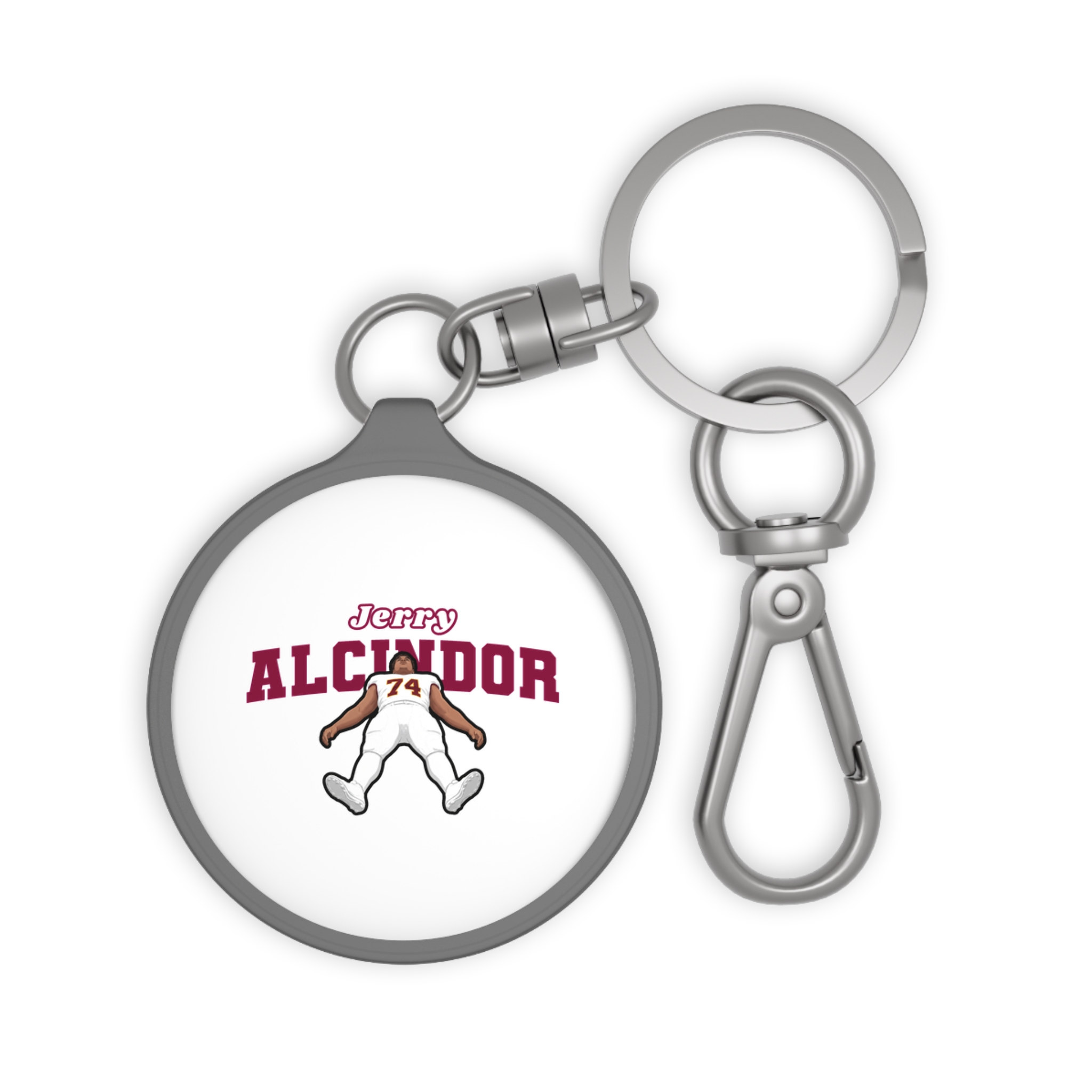 Keychain — character_name_arch in Grey