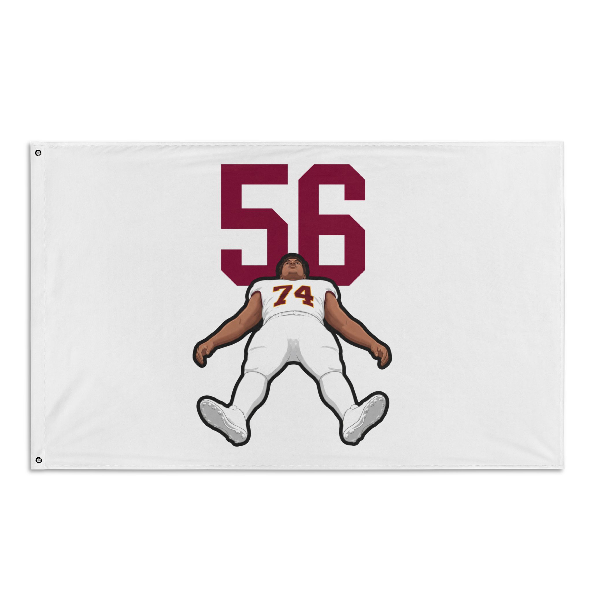 Flag (35 × 56 in) — character_number_top in Classic