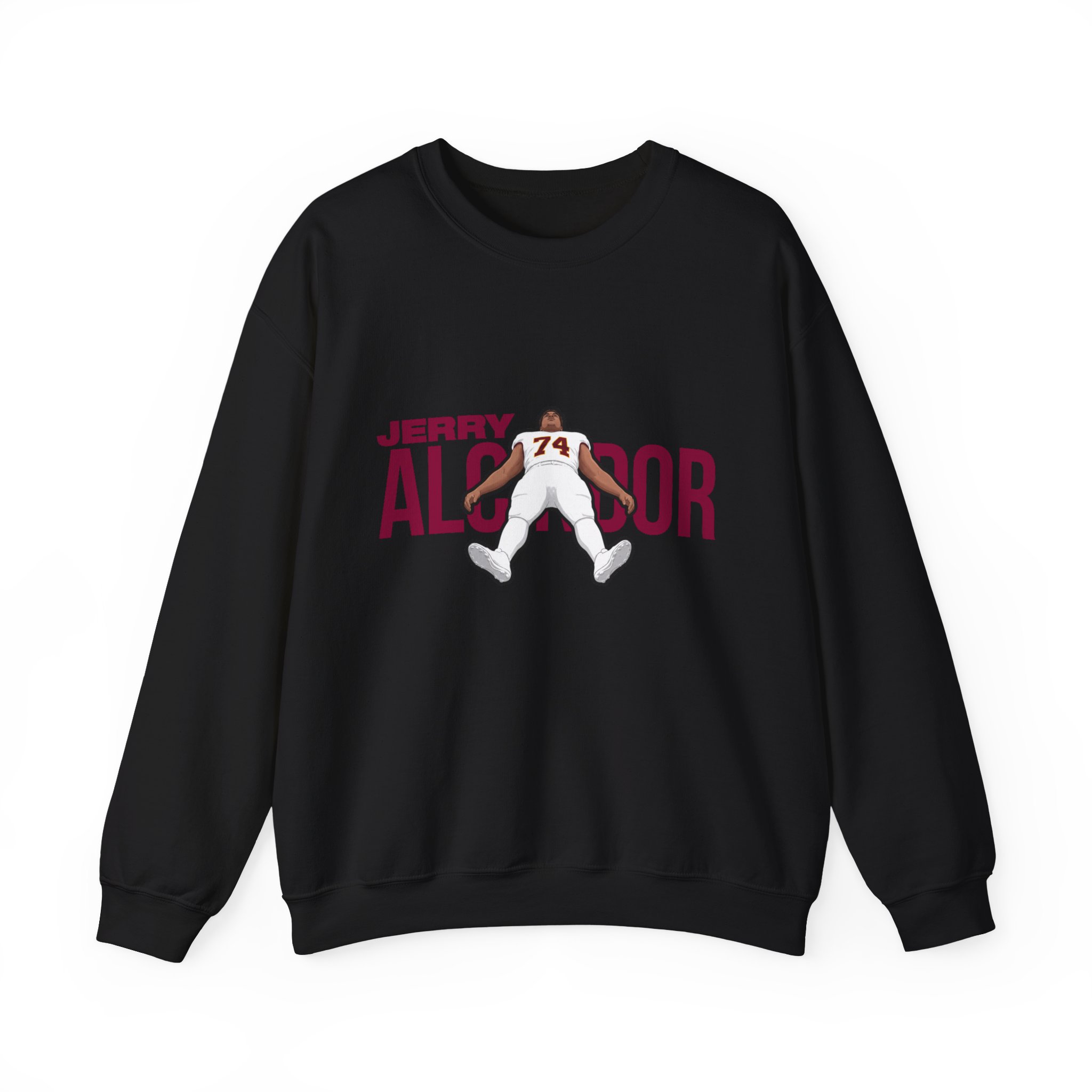 Crewneck Sweatshirt — character_player_name in Black