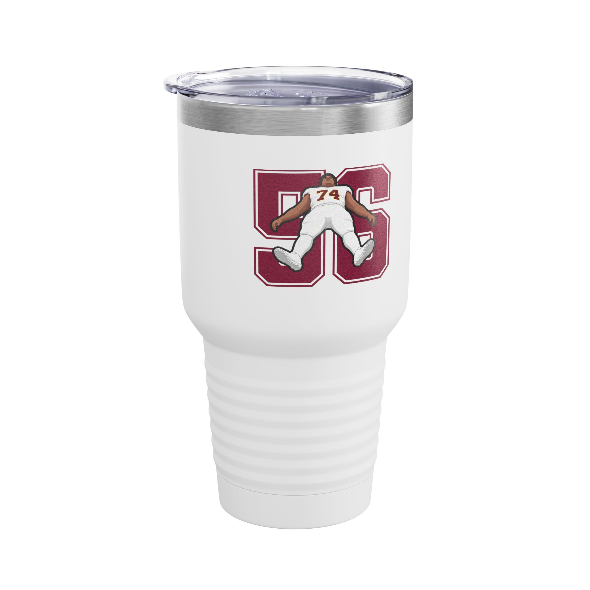30oz Tumbler — character_number in White