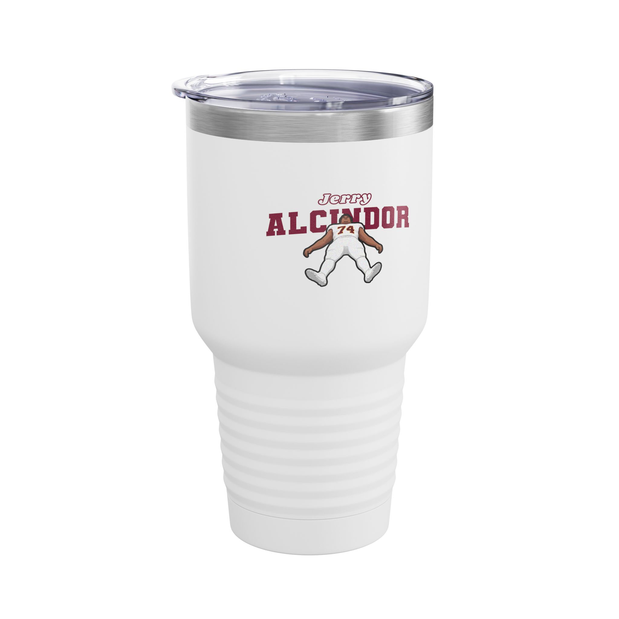 30oz Tumbler — character_name_arch in White