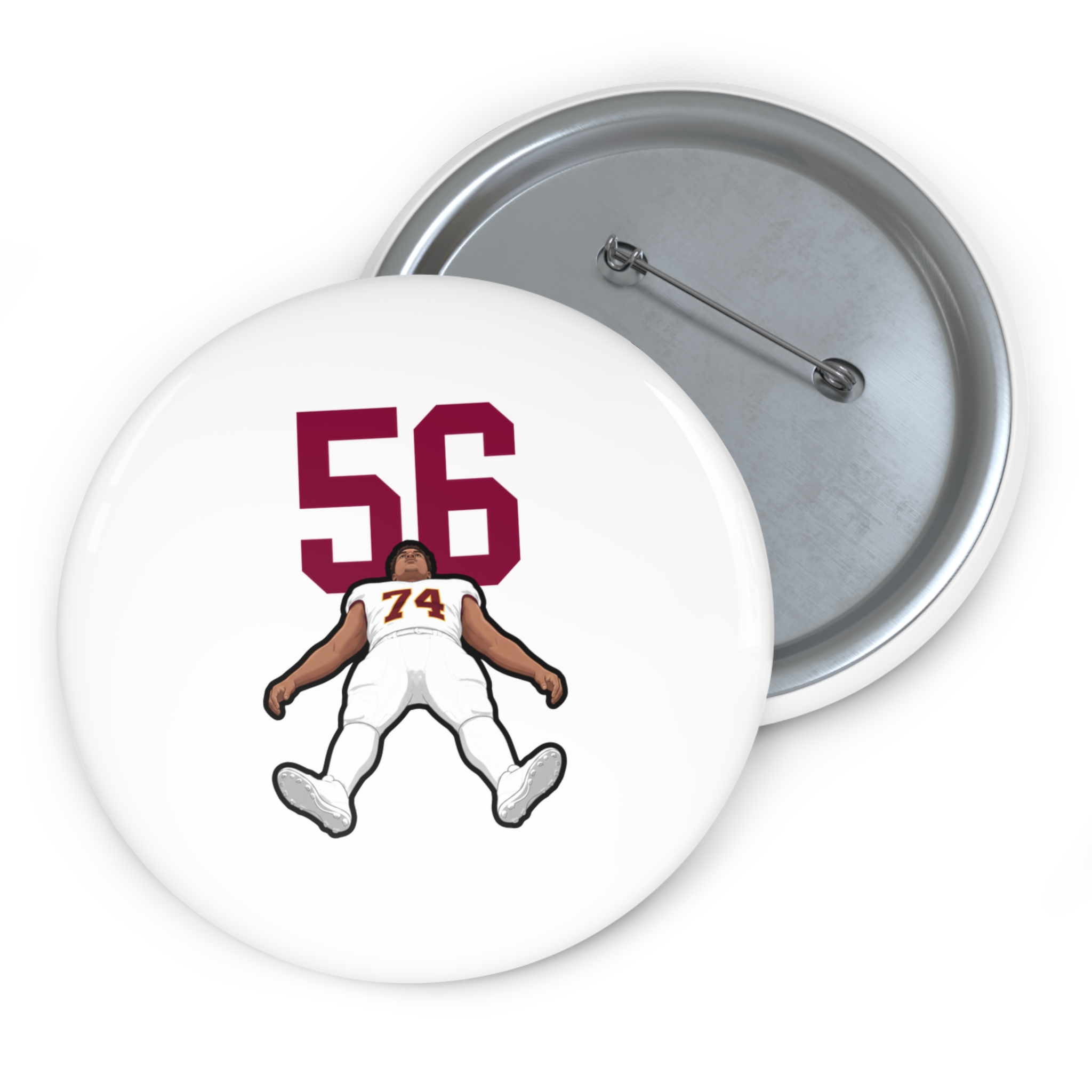 Game Day Pin — character_number_top in Classic