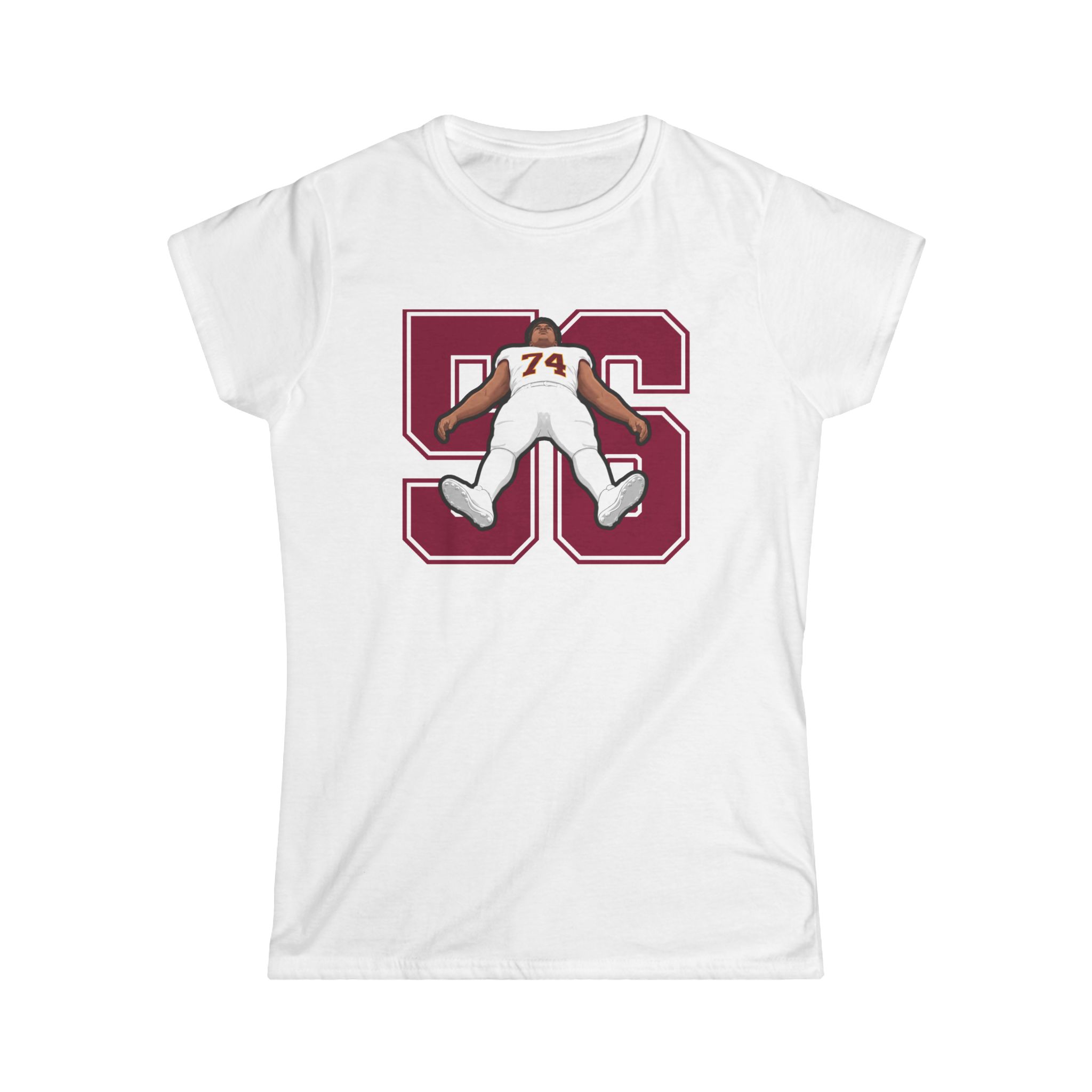 Women's Softstyle Tee — character_number in White