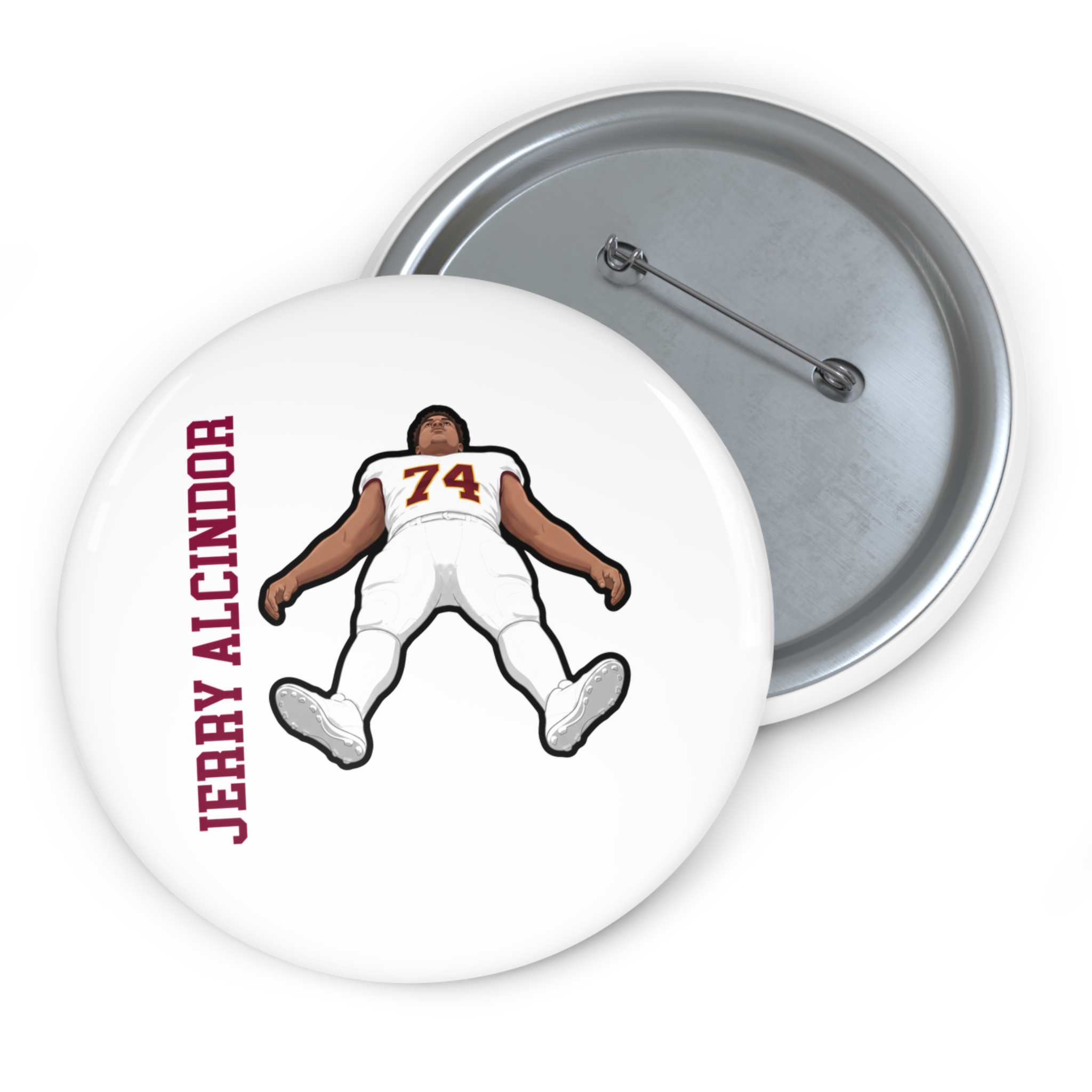 Game Day Pin — character_name_vertical in Classic