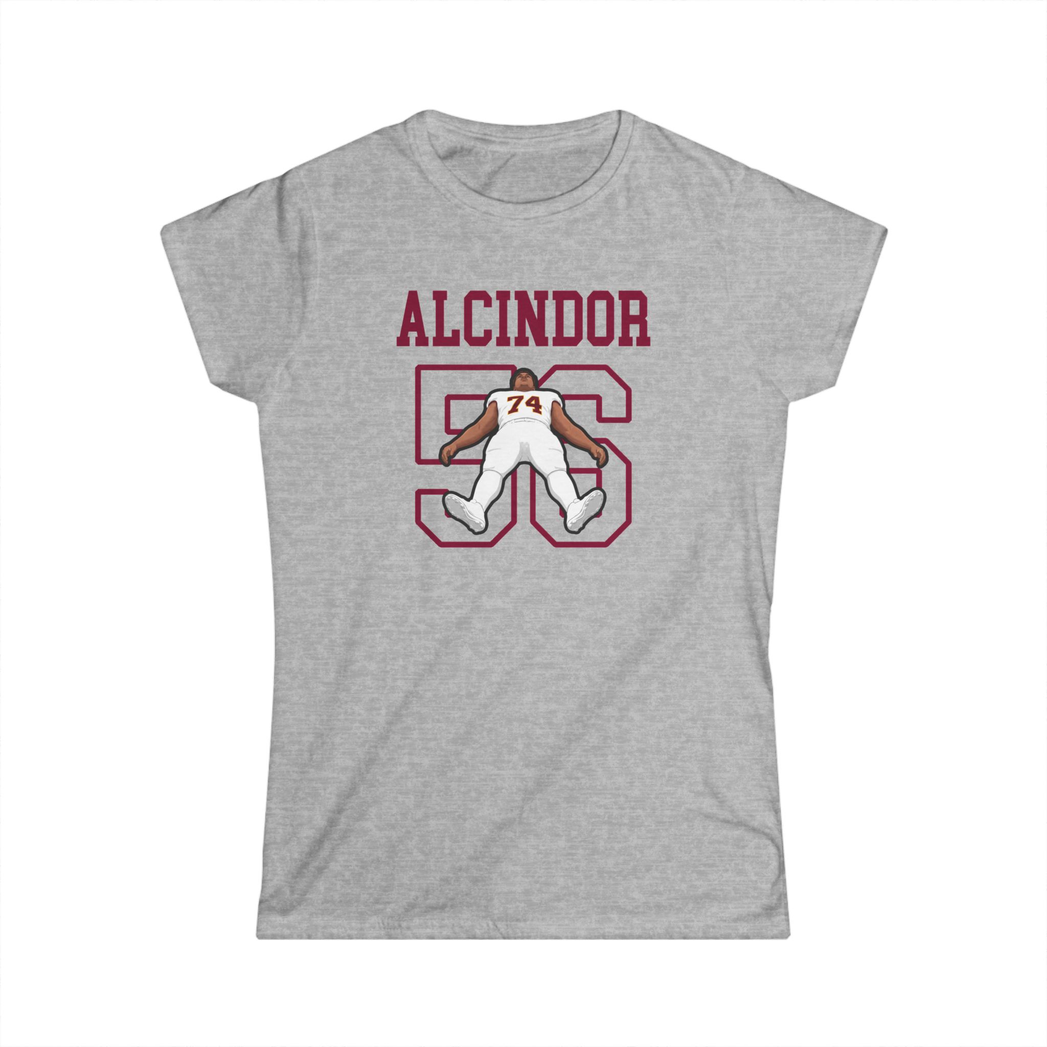 Women's Softstyle Tee — character_shirsey in Grey