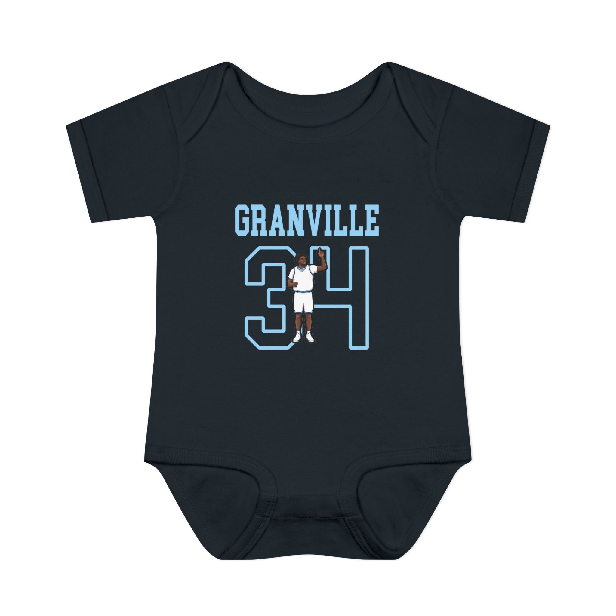 Baby Onesie — character_shirsey in Black