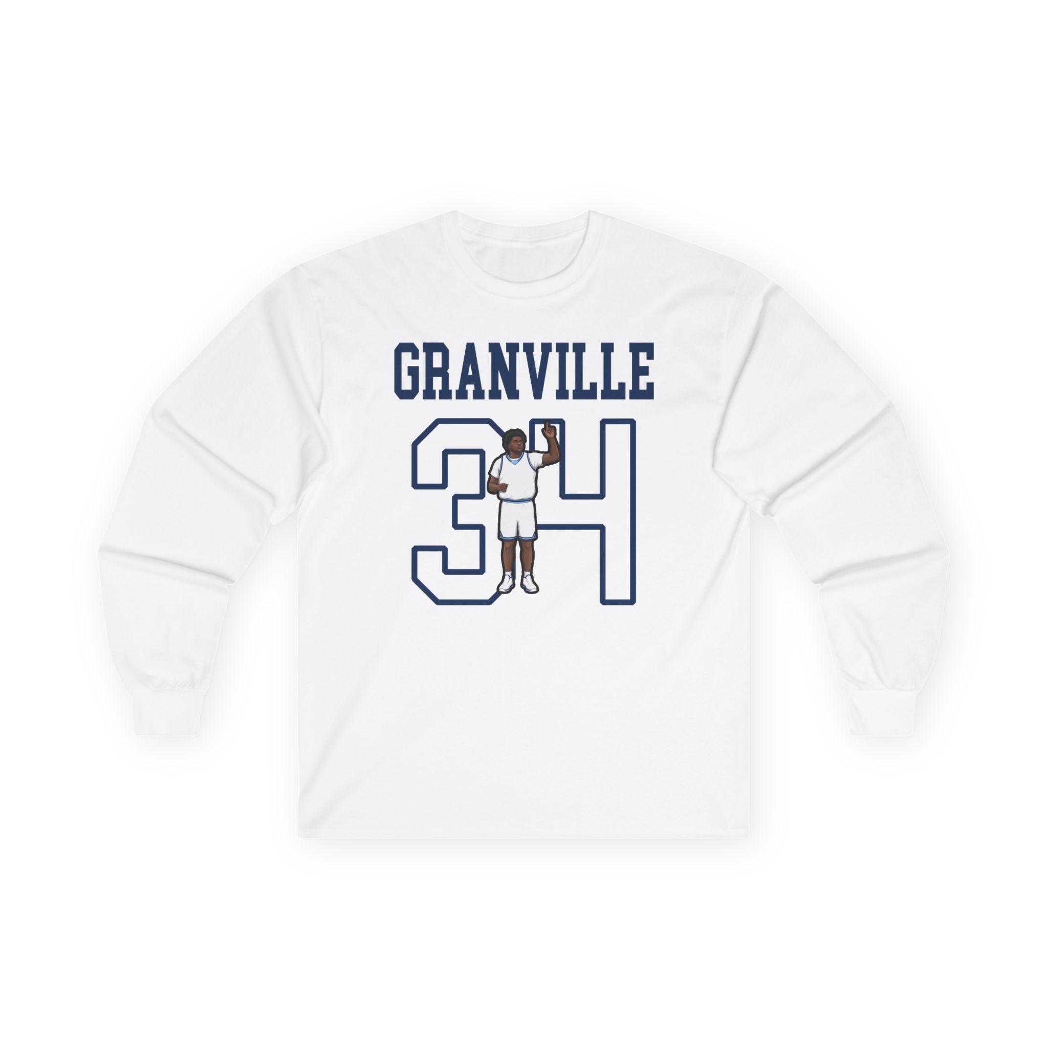 Long Sleeve Tee — character_shirsey in White
