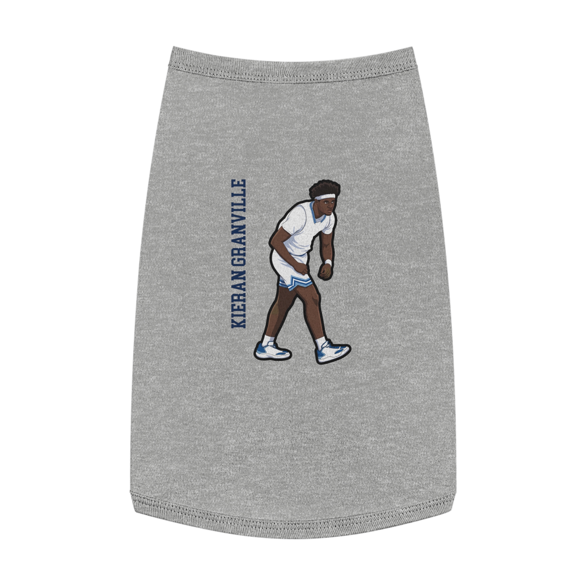 Pet Tank Top — character_name_vertical in White