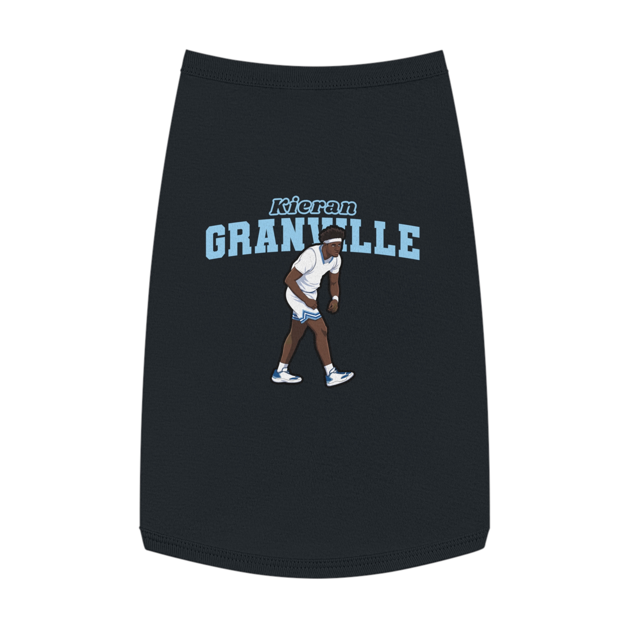 Pet Tank Top — character_name_arch in Black