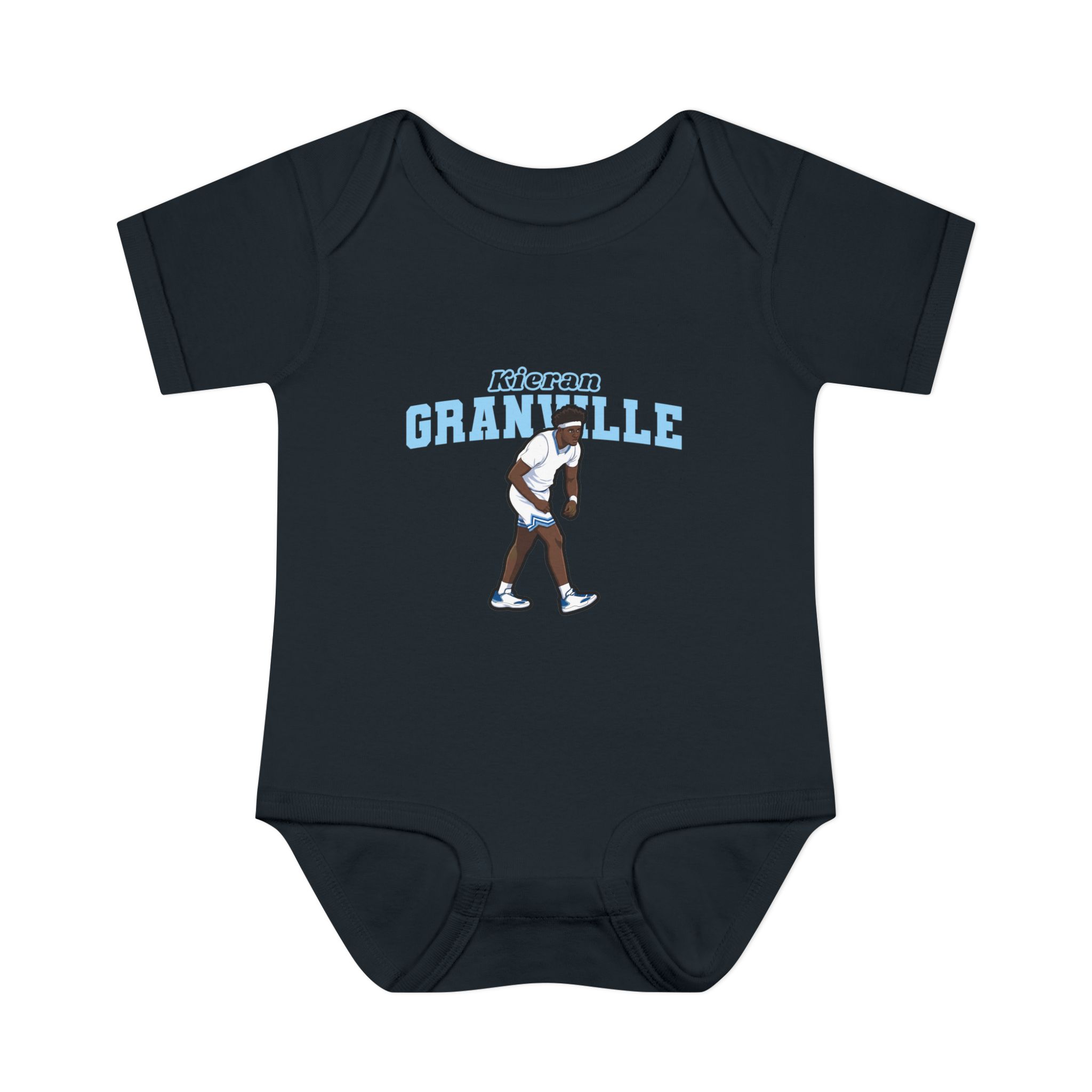 Baby Onesie — character_name_arch in Black