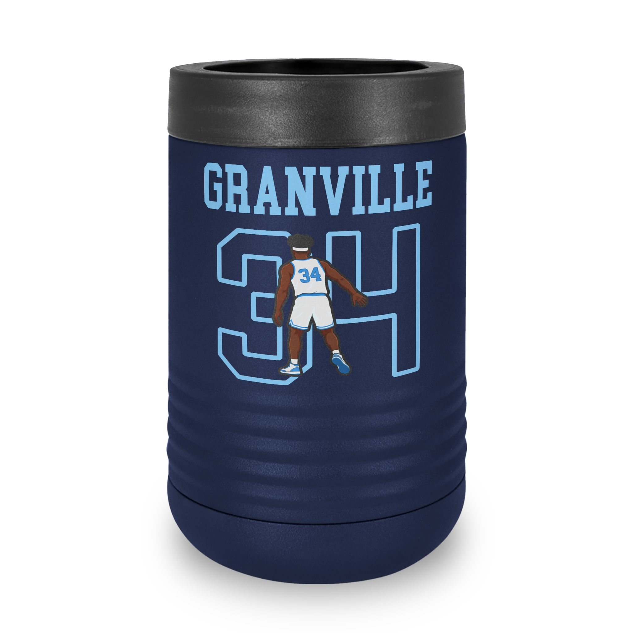Stainless Can Cooler — character_shirsey in Navy
