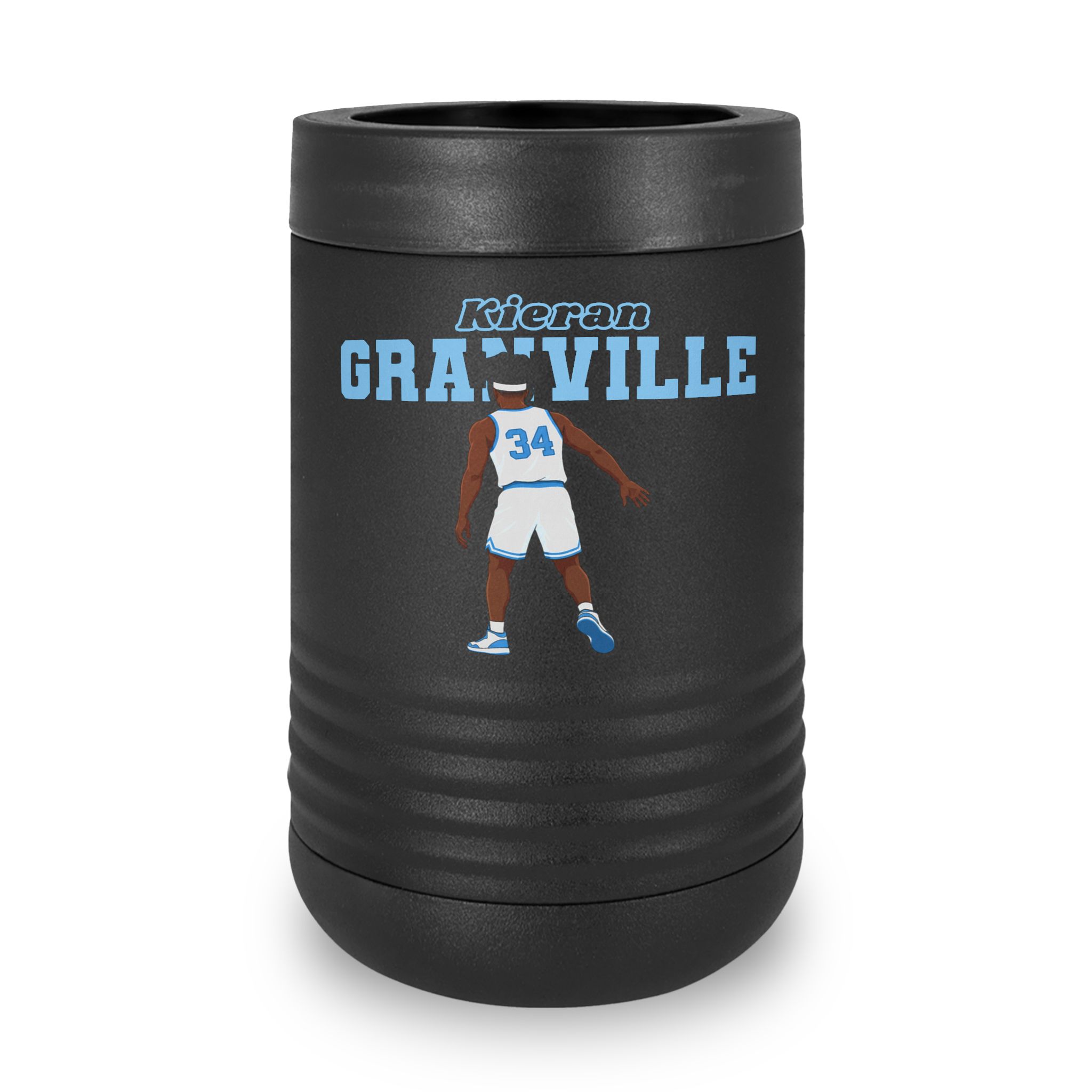 Stainless Can Cooler — character_name_arch in Black