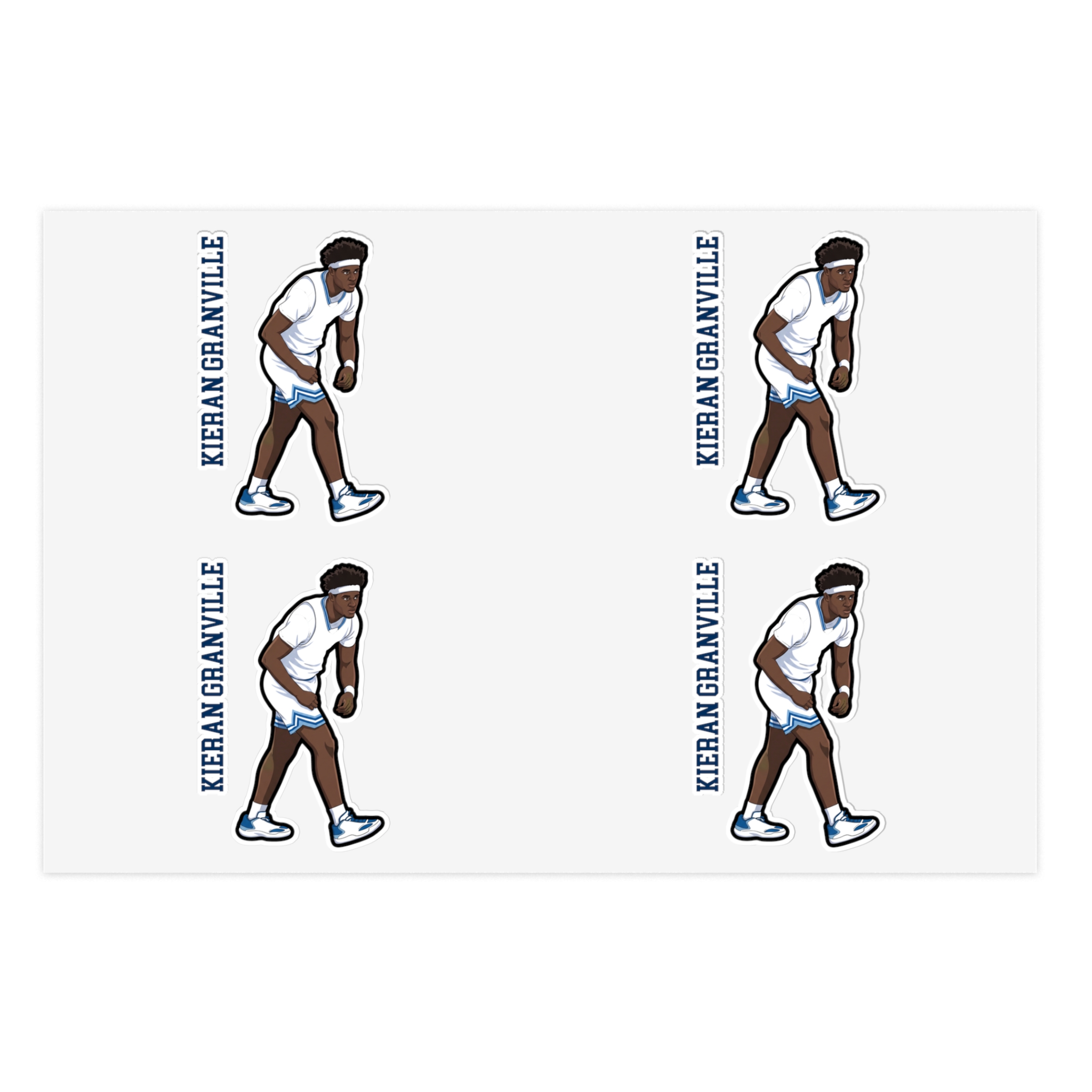 Sticker Sheet — character_name_vertical in Classic